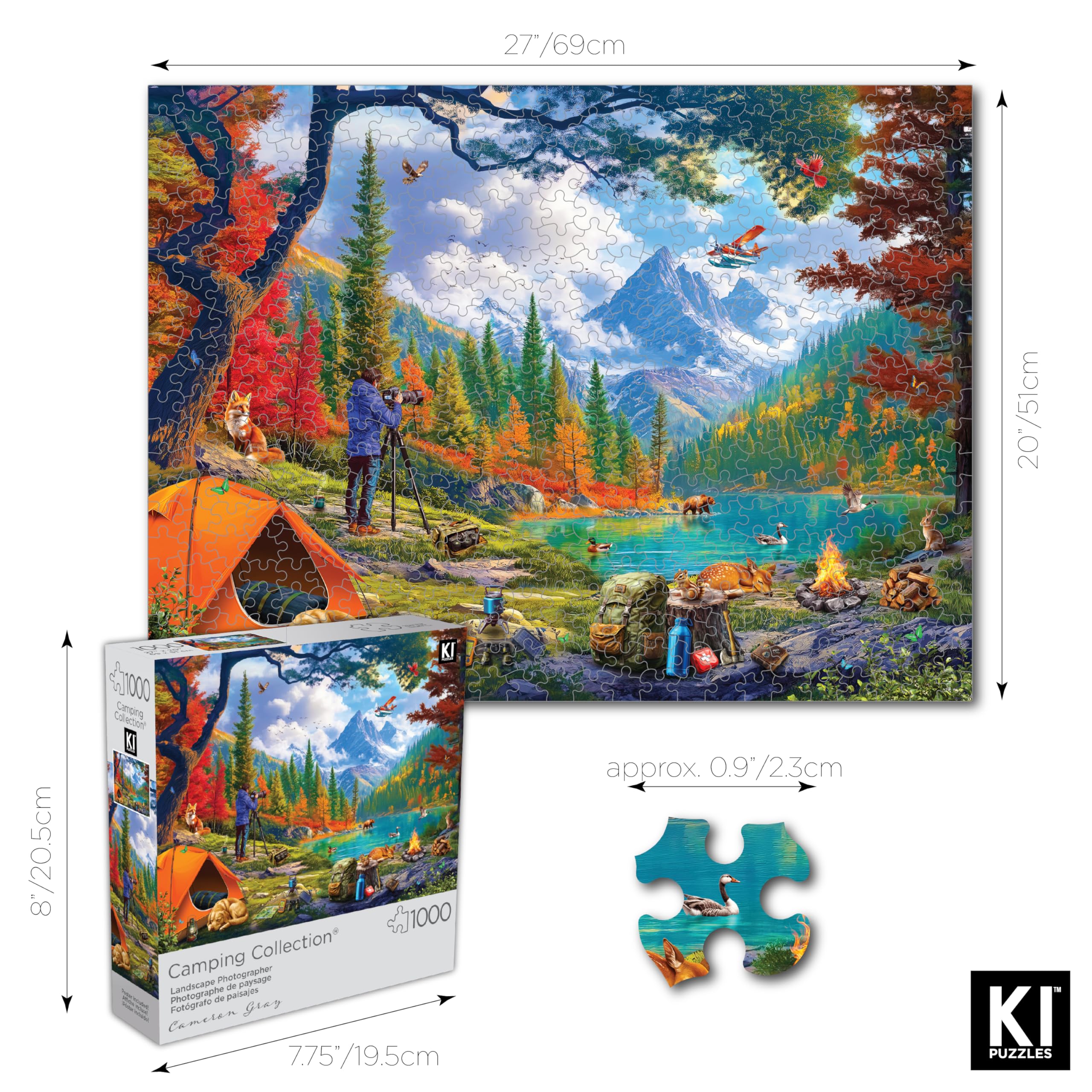 Amazon.com: 1000 Piece Puzzle for Adults Cameron Gray Landscape