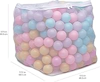 Vista 6 de Yaxa Basics - Bolas de plástico para piscinas sin BPA, resistentes a aplastar, con bolsa de almacenamiento, para niños mayores de 12 meses