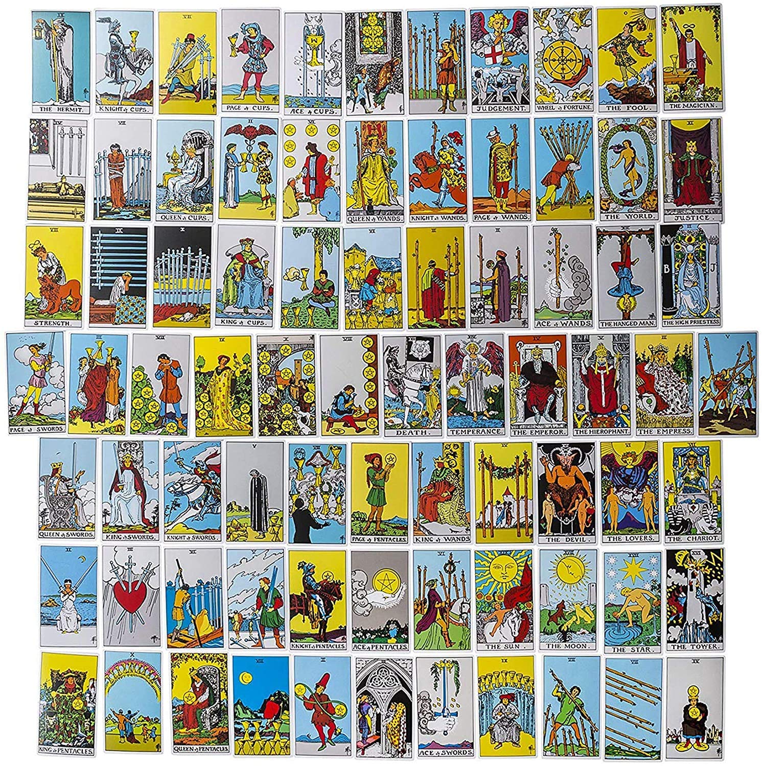 FANFX Tarot Cards Classic Rider Waite Tarot Cards Deck Original Pamela Colman Smith Artwork