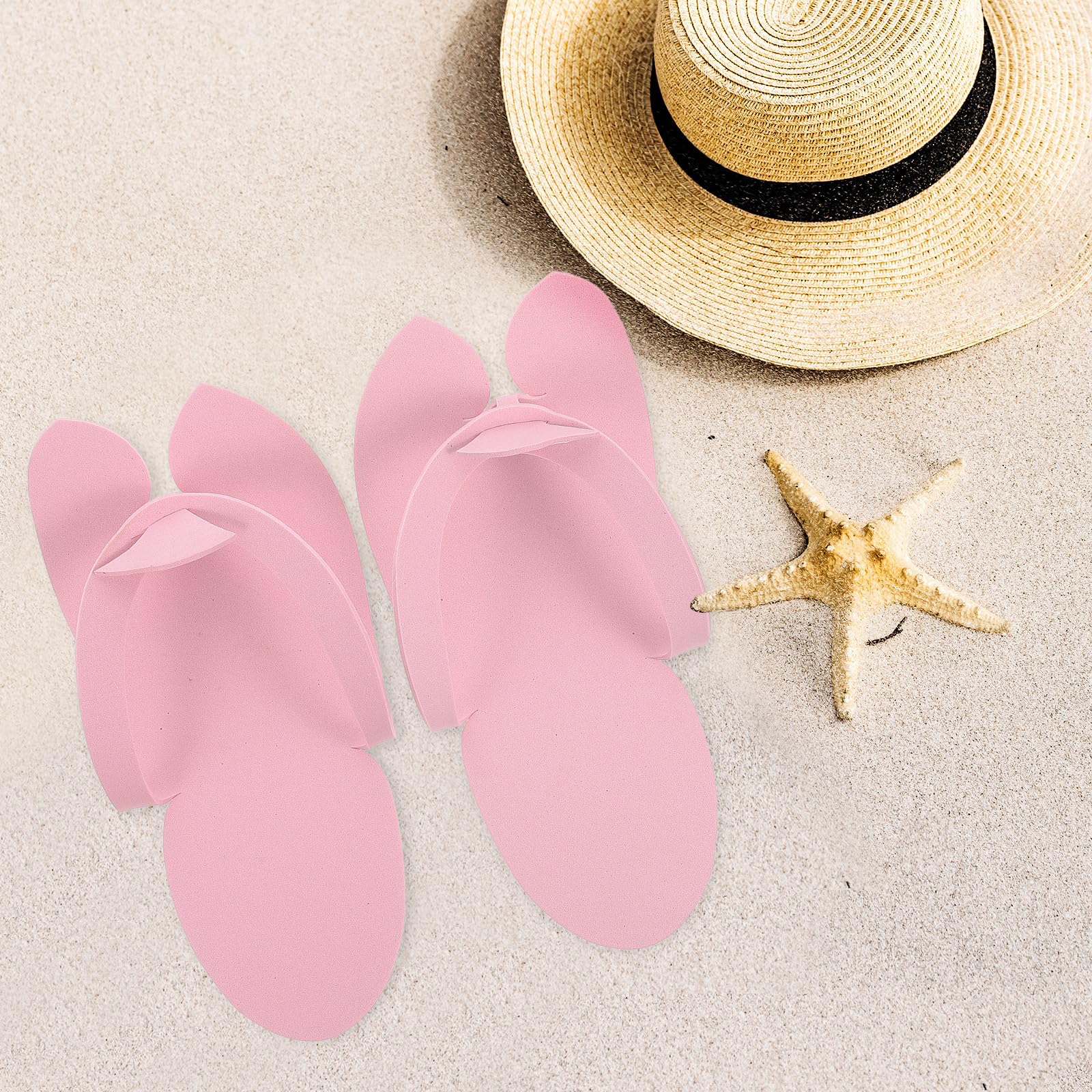 12 Paia di Ciabatte Monouso Estetica in Schiuma Eva Leggere e Pieghevoli per Pedicure in Hotel e Uso Professionale Spa Colore Casuale
