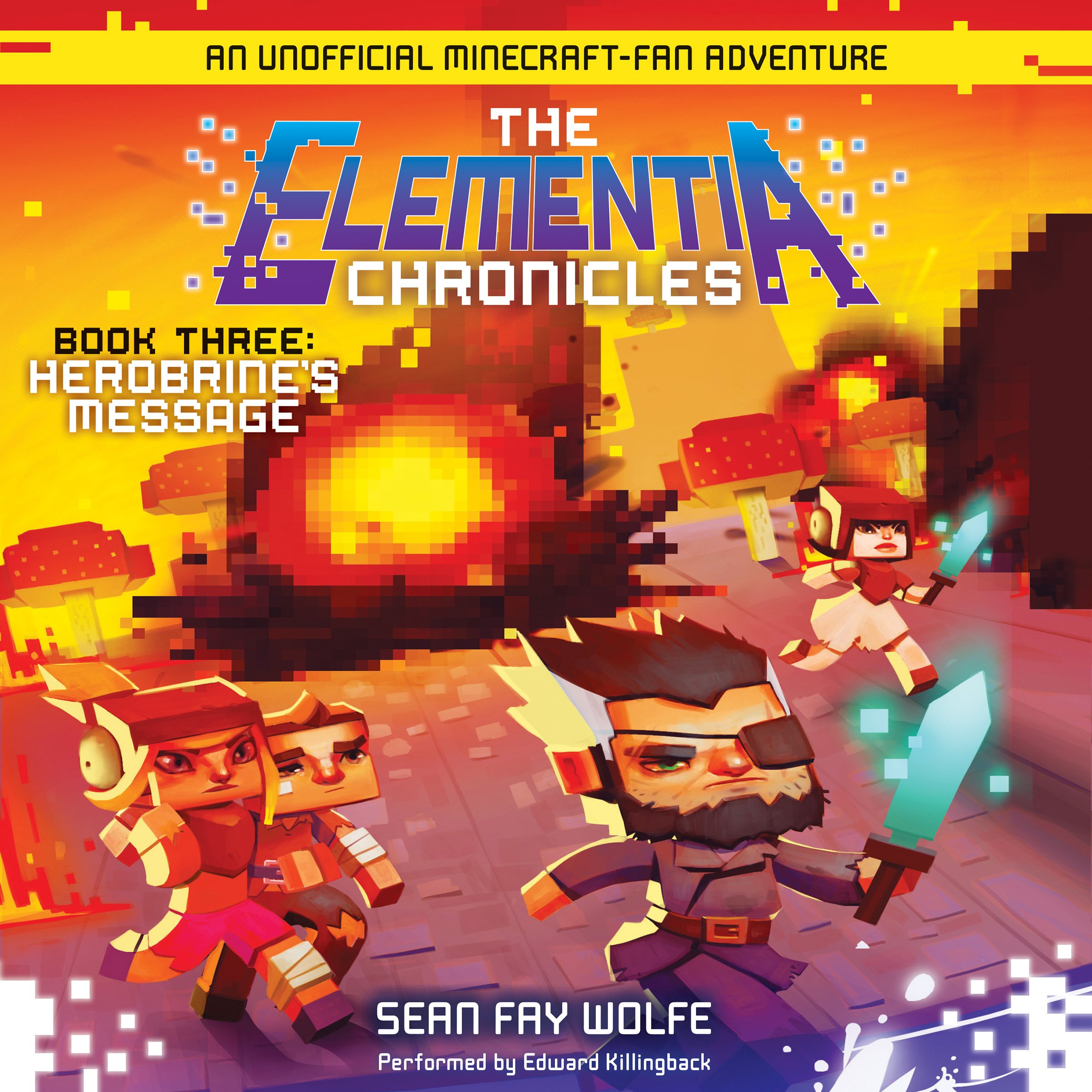 Cover art for The Elementia Chronicles #3: Herobrine's Message