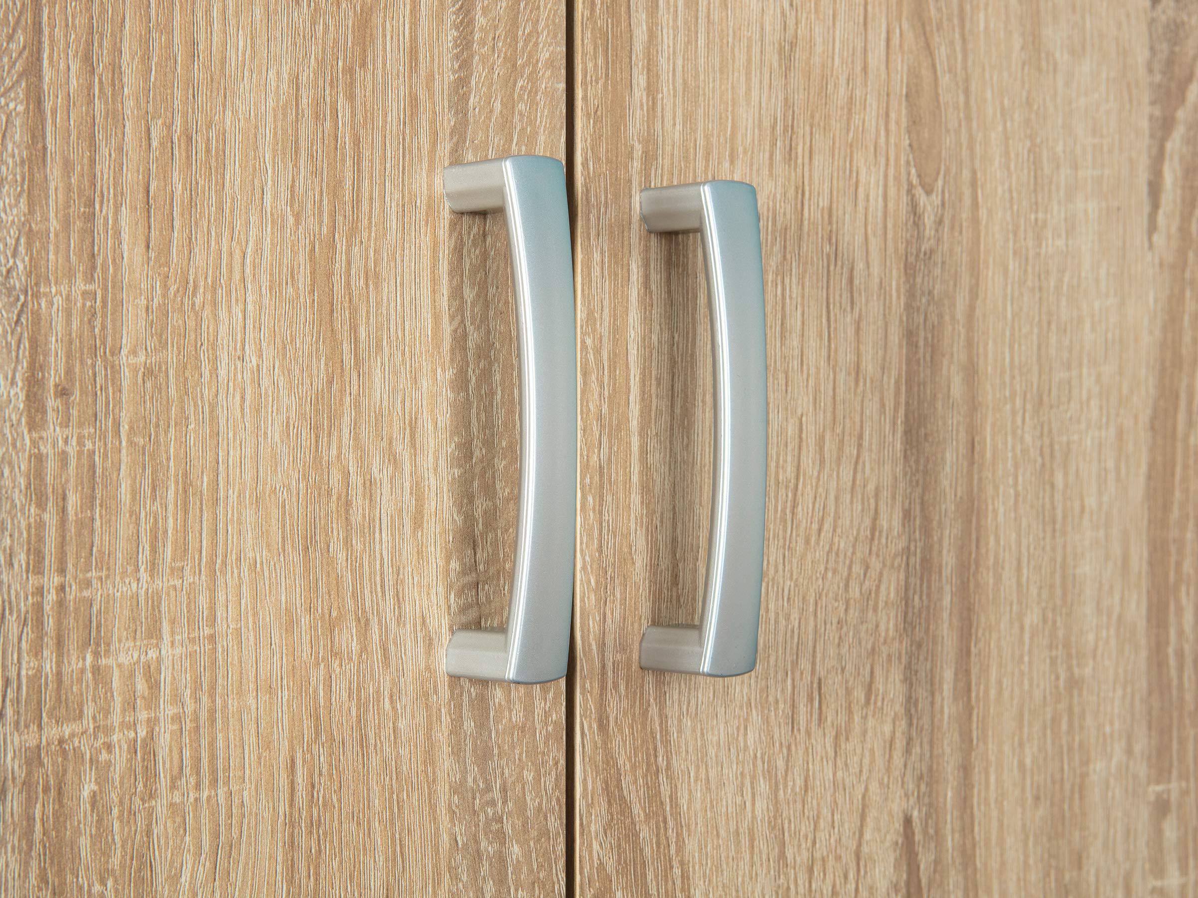 Inter Link - Armadio multiuso - Armadio per archiviazione - Armadio multiuso - 2 ante - 5 ripiani inclusi - Melaminico - Gallo - Rovere Sonoma, 70 x 34 x 189 cm