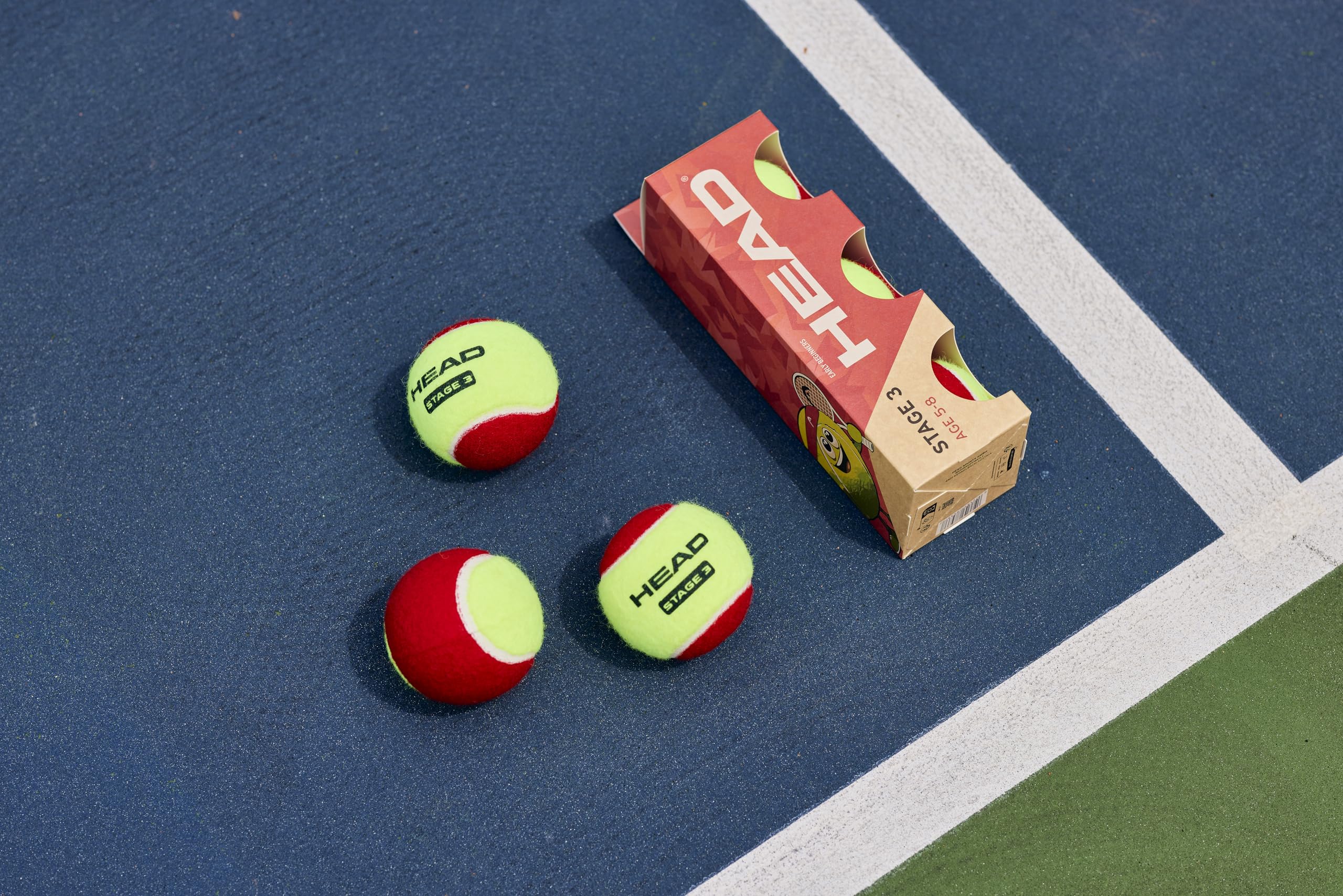 Beeztees Tennisbal 6-pack rood/geel 6.5 cm - Top Tuincentrum