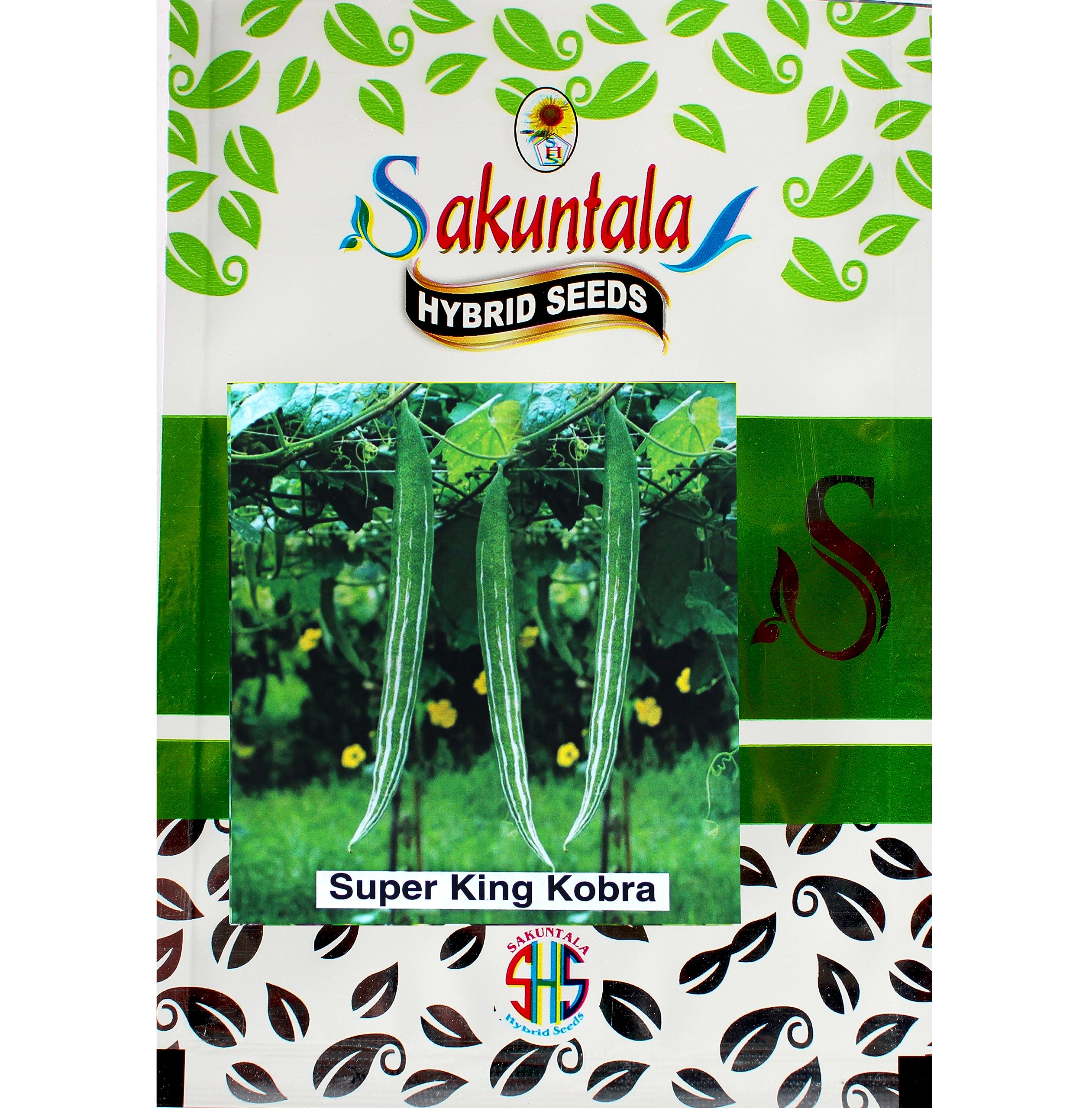 Sakuntala Hybrid Seeds Super King Kobra Ridge Gourd Seeds Chichinga Seeds | High Germination Seeds | All Season Vegetable Seeds (Pack of 25 seeds)