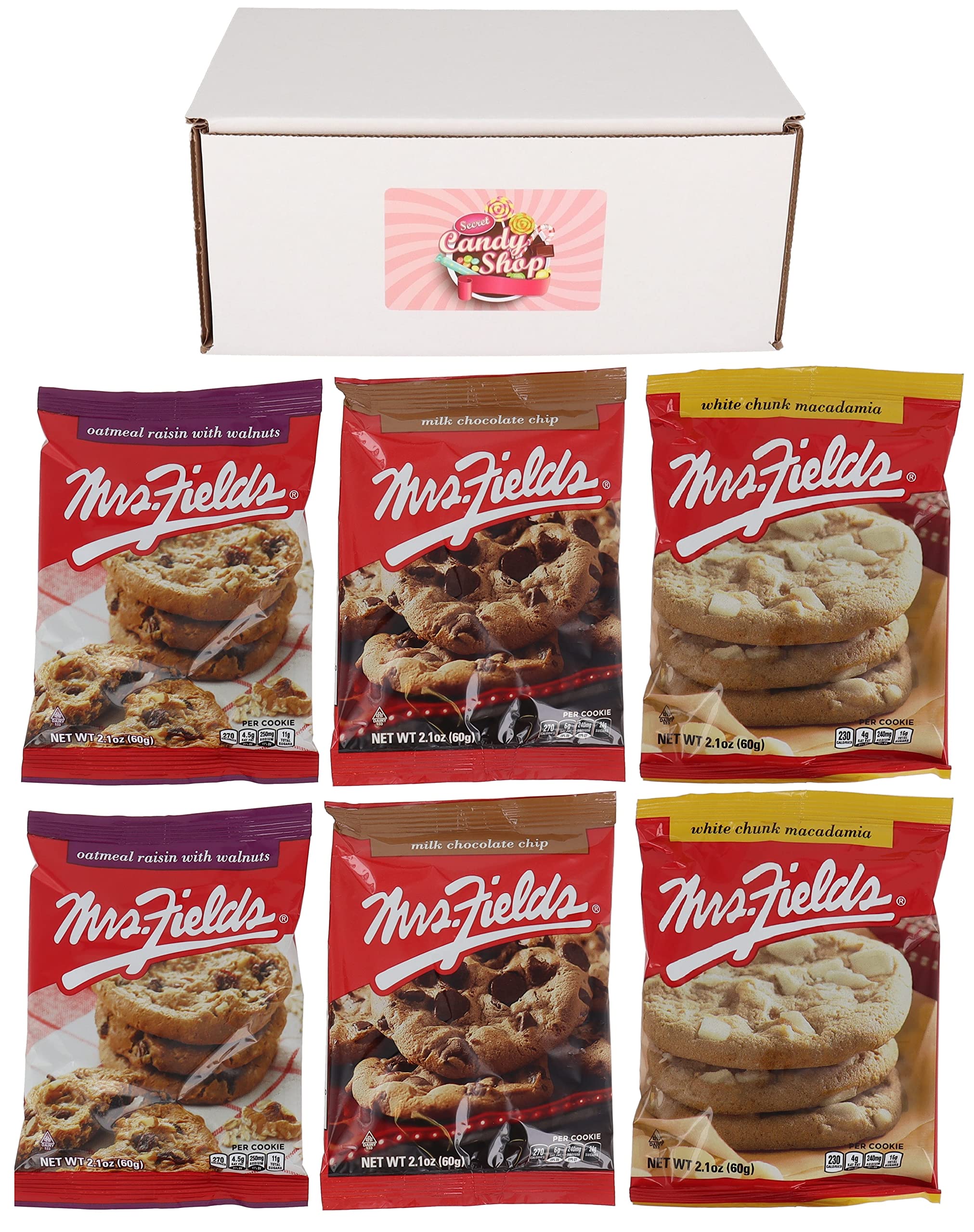 Jumbo Cookie Variety Pack By Field's Milk Chocolate Chip, White Chunk