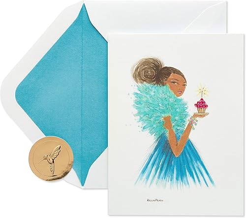 Papyrus Tarjeta de cumpleaños para ella - Diseñada por Bella Pilar (Happy Birthday)