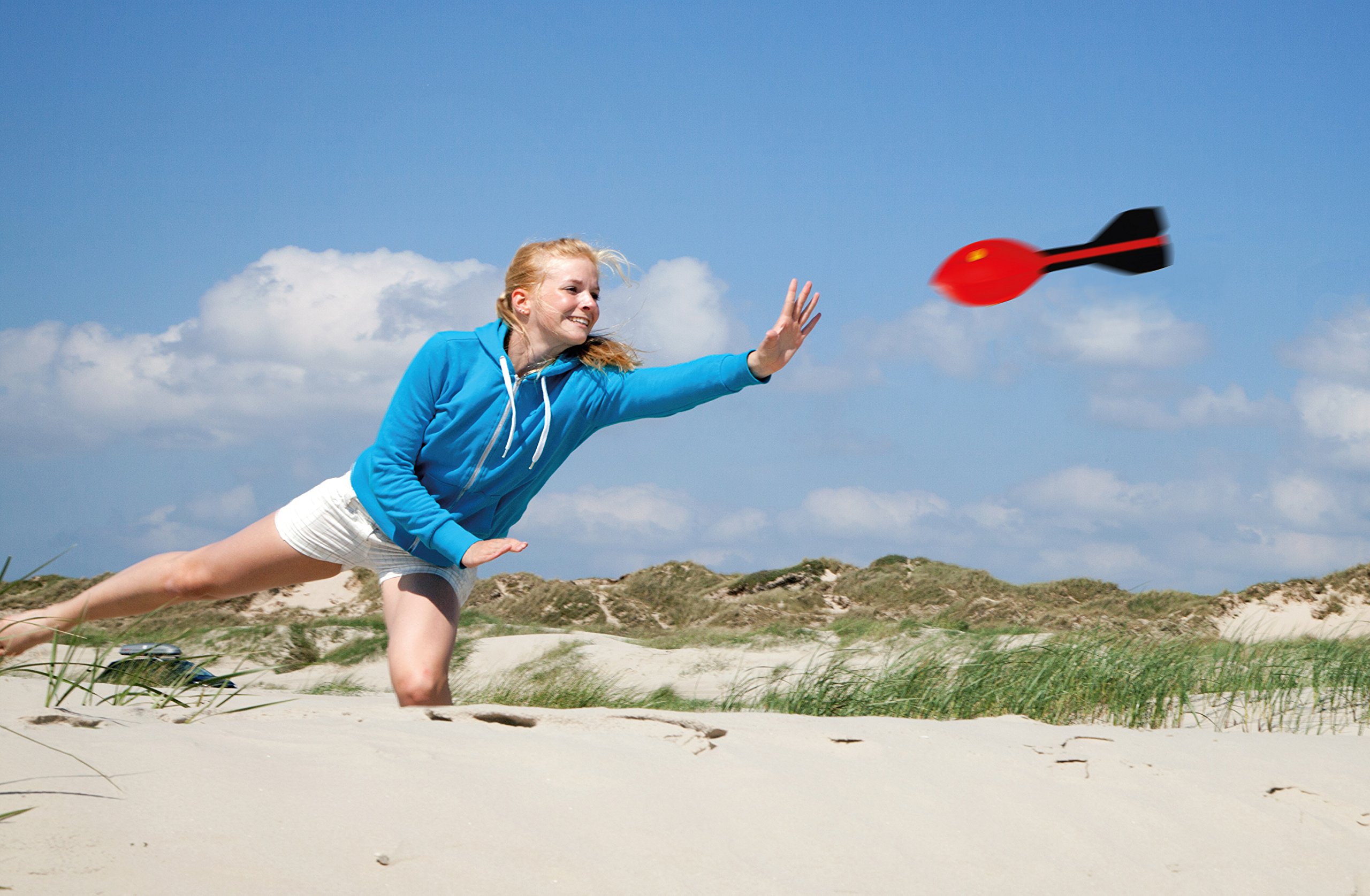 Schildkröt Rocket Whistler, Wurf-Rakete mit Pfeif-Sound, bis 90 m Wurfweite, weicher Schaumstoff, Outdoor-Spielzeug für Kinder ab 5 Jahren, Strand, Garten & Park - 3