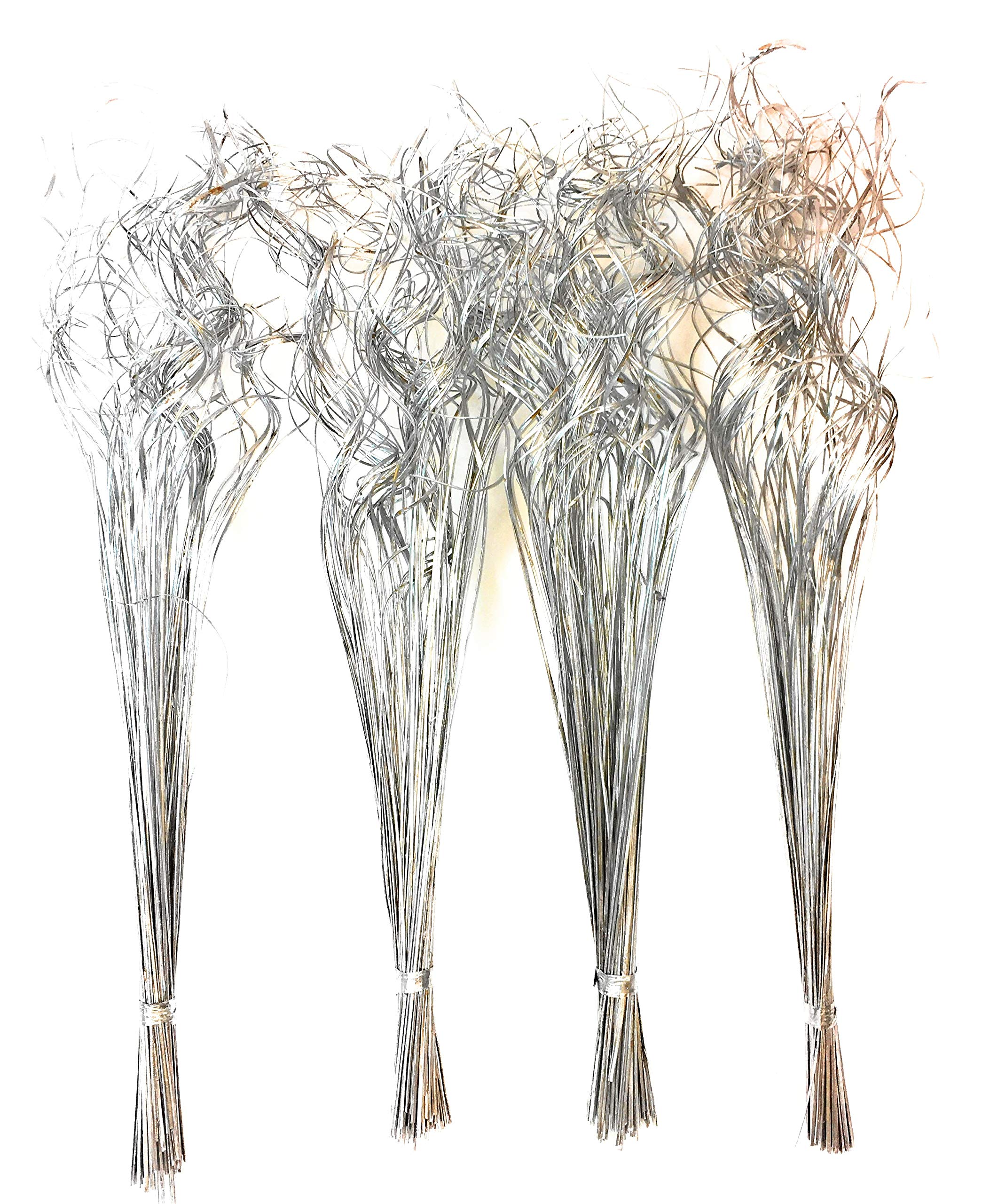 4 Bunches of Unique Indian Dried Silver grass 70 to 75 cm tall 100 grams weight per bunch