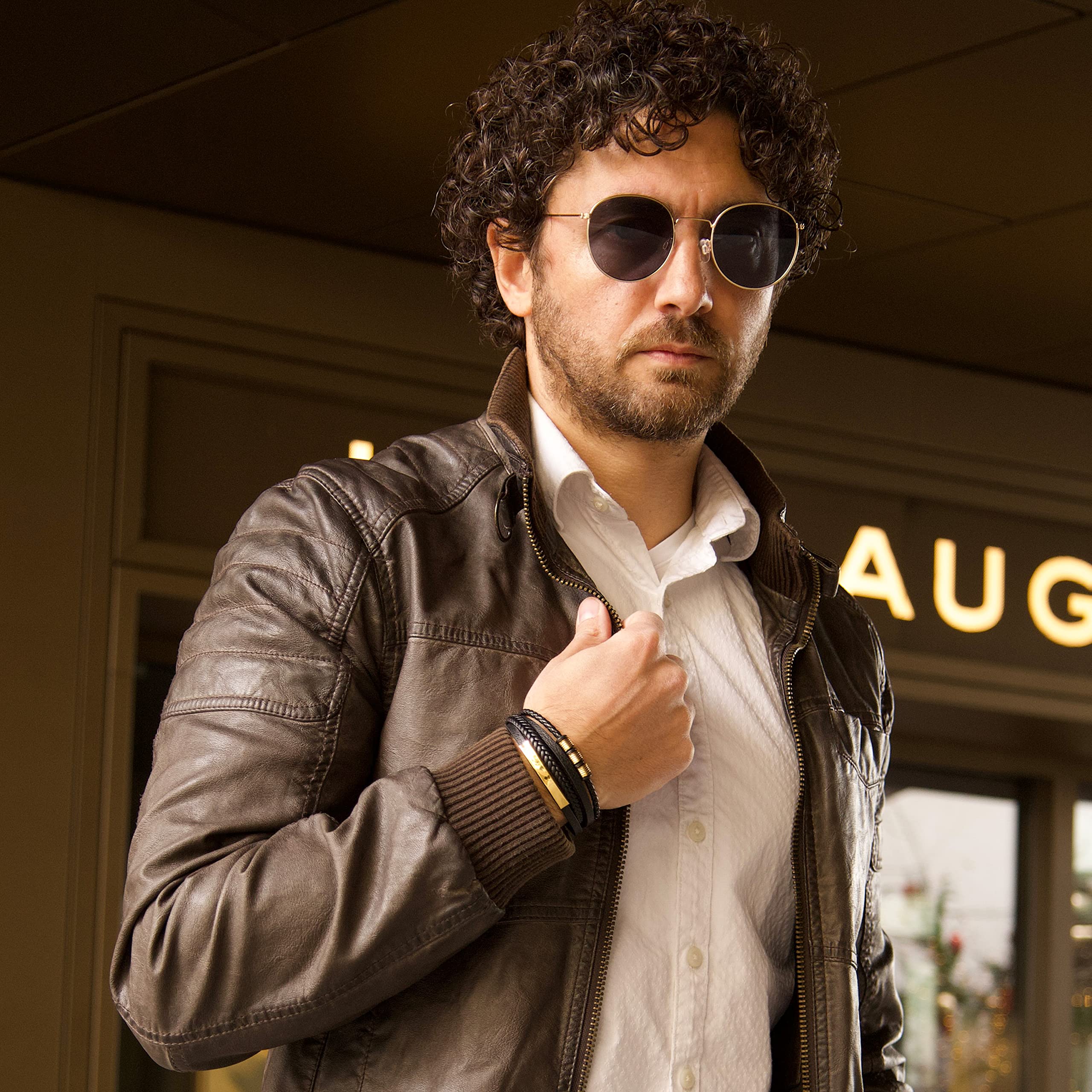 SERASAR Bracciale Premium da Donna | 925 Sterline d'Argento | Placcatura in Vero Oro 18 Carati | Lunghezza Regolabile | Quattro Colori | Portagioie Incluso