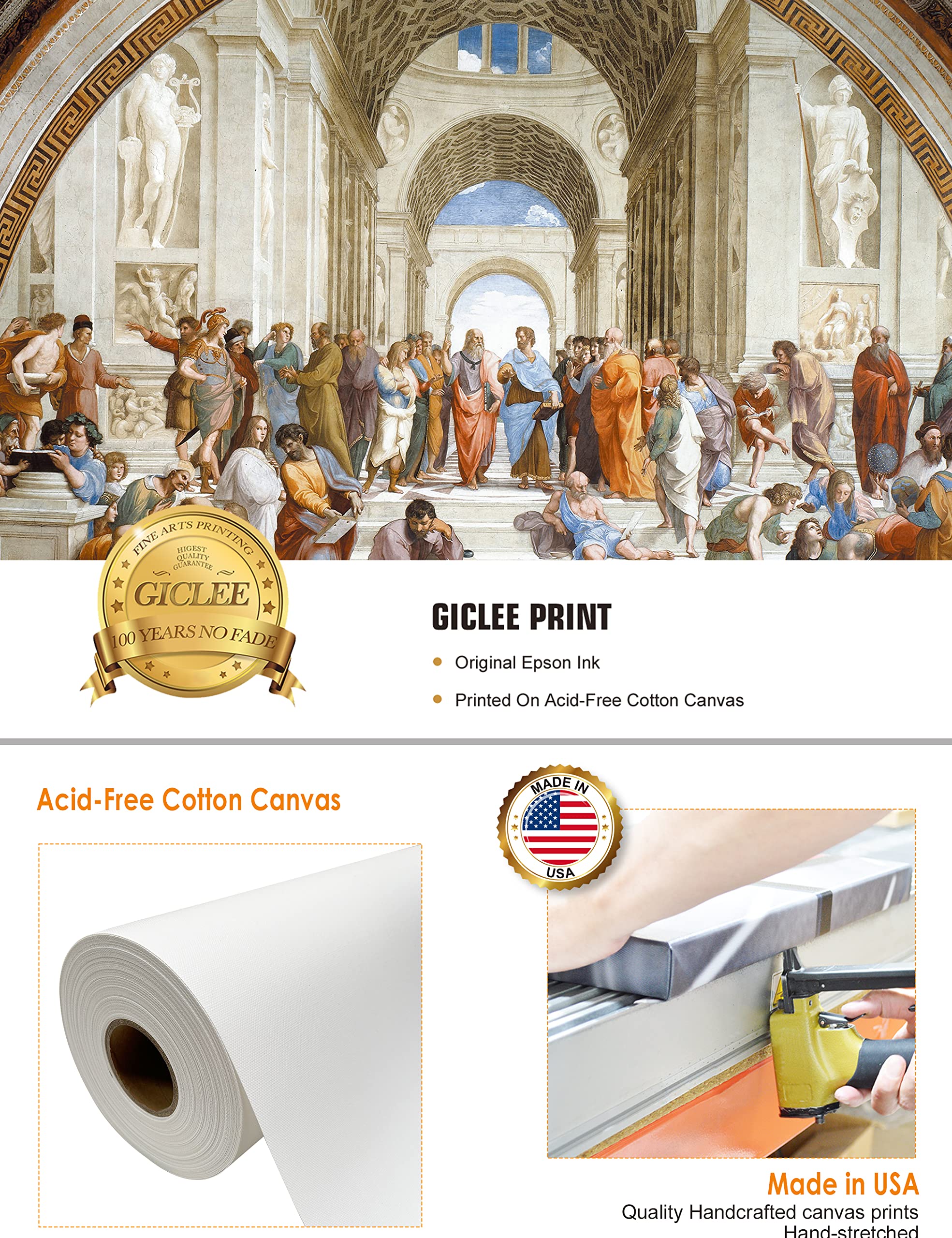 Amazon.com: DECORARTS - The School of Athens, Raphael Art