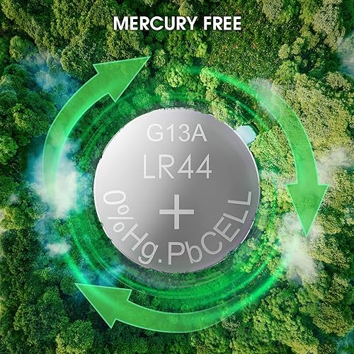 Miniatura 6 de EBL Baterías LR44, AG13 357 SR44 303 A76, pilas alcalinas de botón de 1,5 V, pilas de moneda, paquete de 40