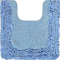 Vista 81 de Better Trends Alfombras en forma de corazón de 30 pulgadas, 100% algodón, suave, antideslizante, lavables, absorbentes de agua, para la entrada