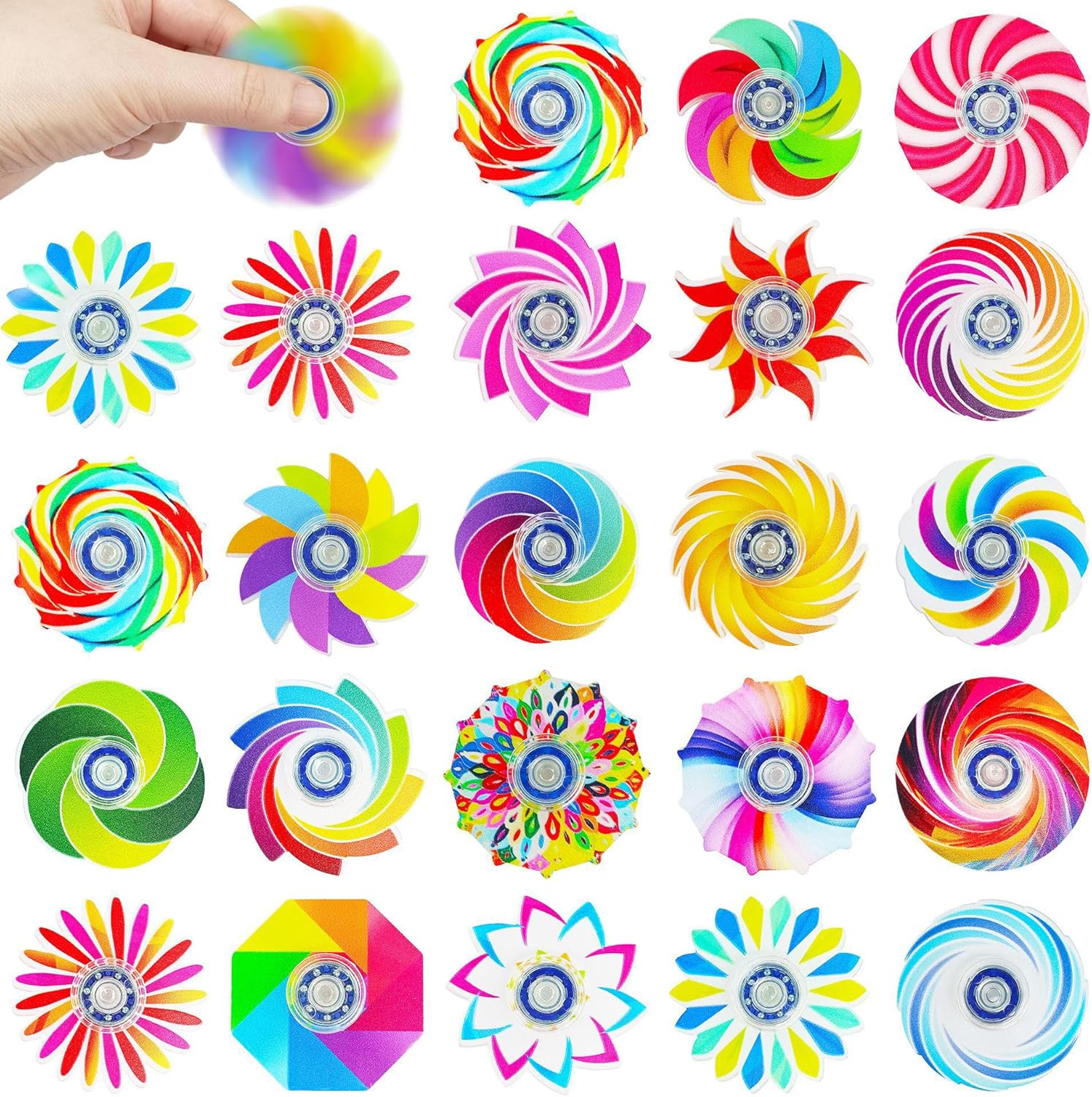 40 Pack Fidget Spinners Bulk Fidget Toys,Anxiety ADHD Stress Relief Sensory Toys Party Favors Supplies Birthday Gifts Goodie Bags Stuffers for Kids Adults Boys Girls, Classroom Prizes (Colorful)