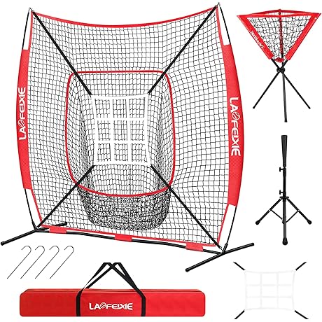 Baseball Hitting Net Set - Complete Baseball Practice Net for Batting and...