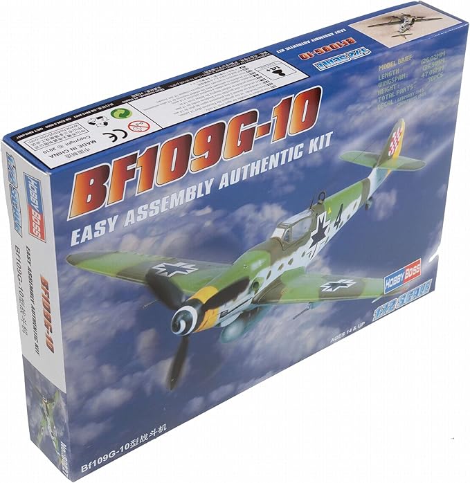 Hobby Boss Bf 109G10 Airplane Model Building Kit, 1/72