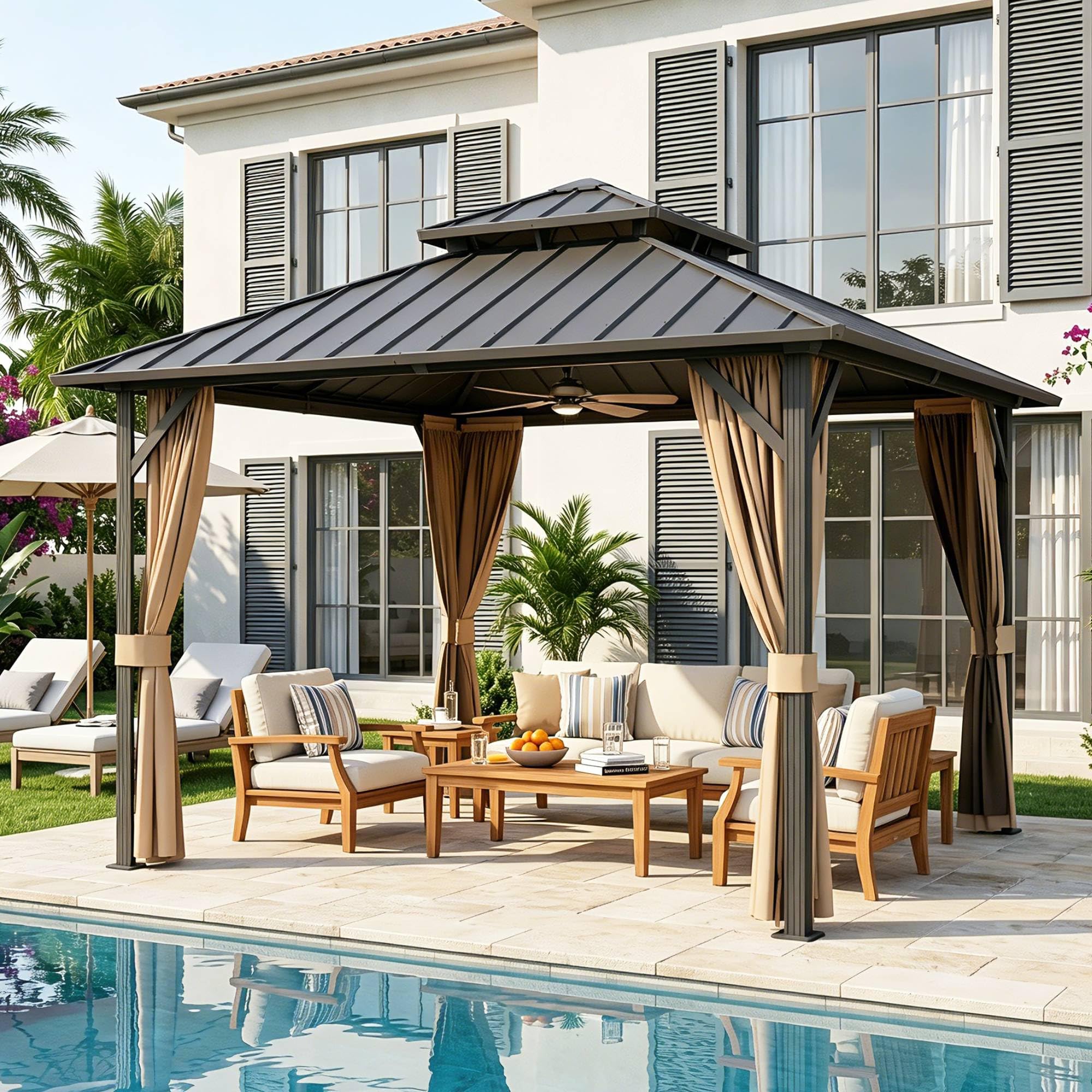GAZEBEST 10x10 Hardtop Gazebo