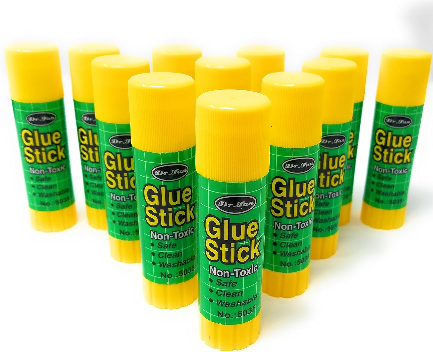3D Printer Glue Sticks – Extra Wide Gluesticks for Superior 3D Printer Bed Adhesion – Non Toxic, Washable, Great First Layer Adhesion for All 3D Printing Materials (12 Pack)
