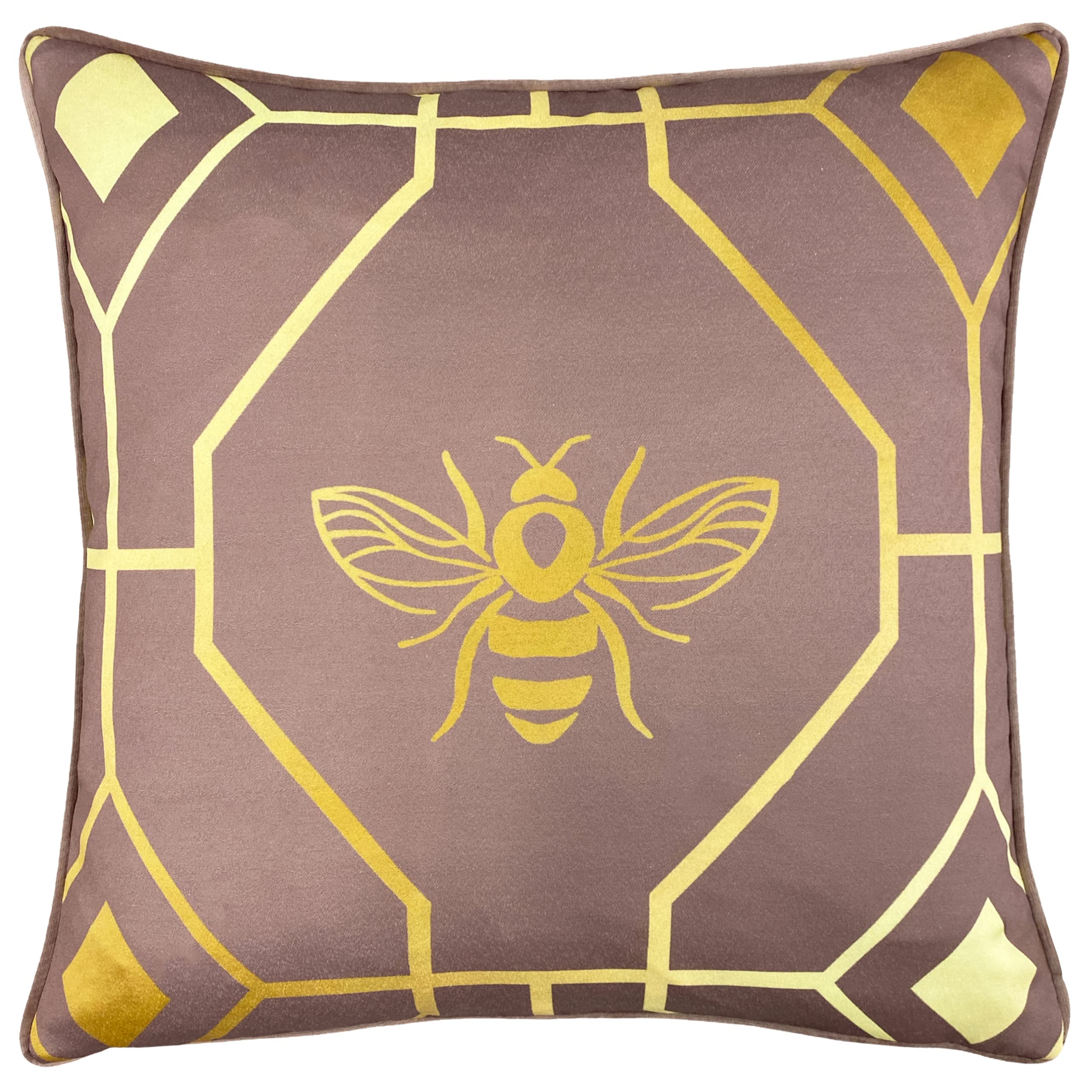 B&Q - Furn. Bee Deco Geometric Polyester Filled Cushion