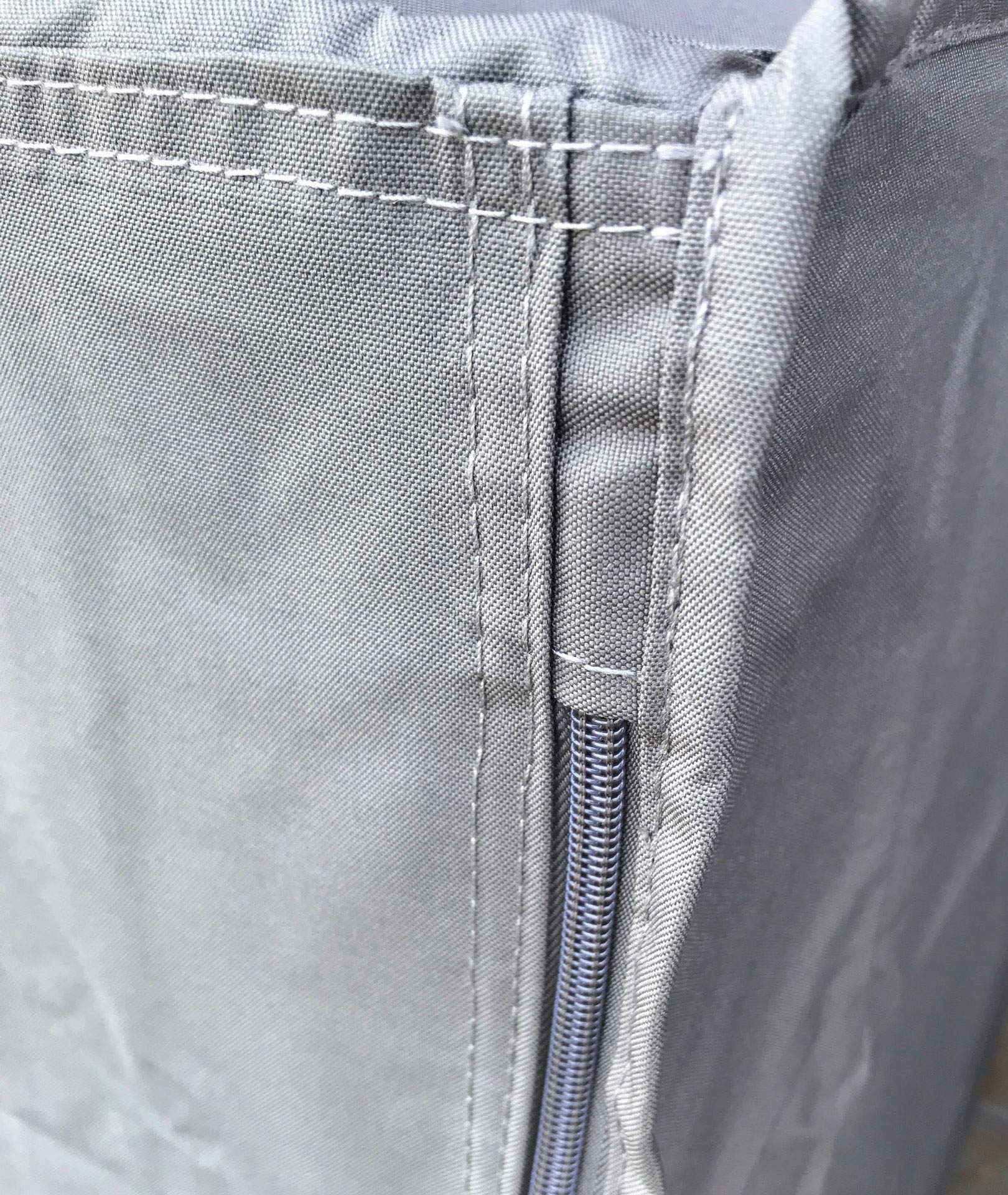 QUICK STAR Housse de protection pour boîte à barreaux - 125 x 85 x 87 cm - Gris