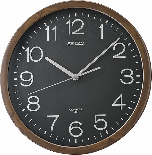 Seiko Shigato - Reloj de pared, color negro