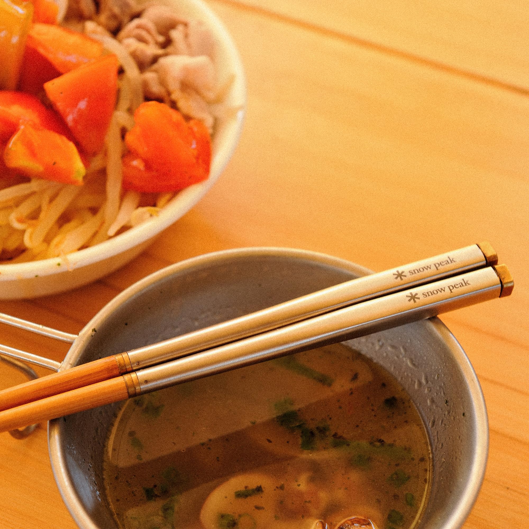Snow Peak Titanium Chopsticks - Essential & Durable Camping