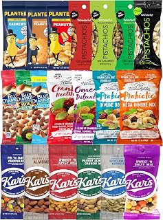 NIRO 20-Pack Trail Mix Variety Snacks for Adults - 20 Healthy Individually Wrapped Nut & Fruit Mixes for On-The-Go
