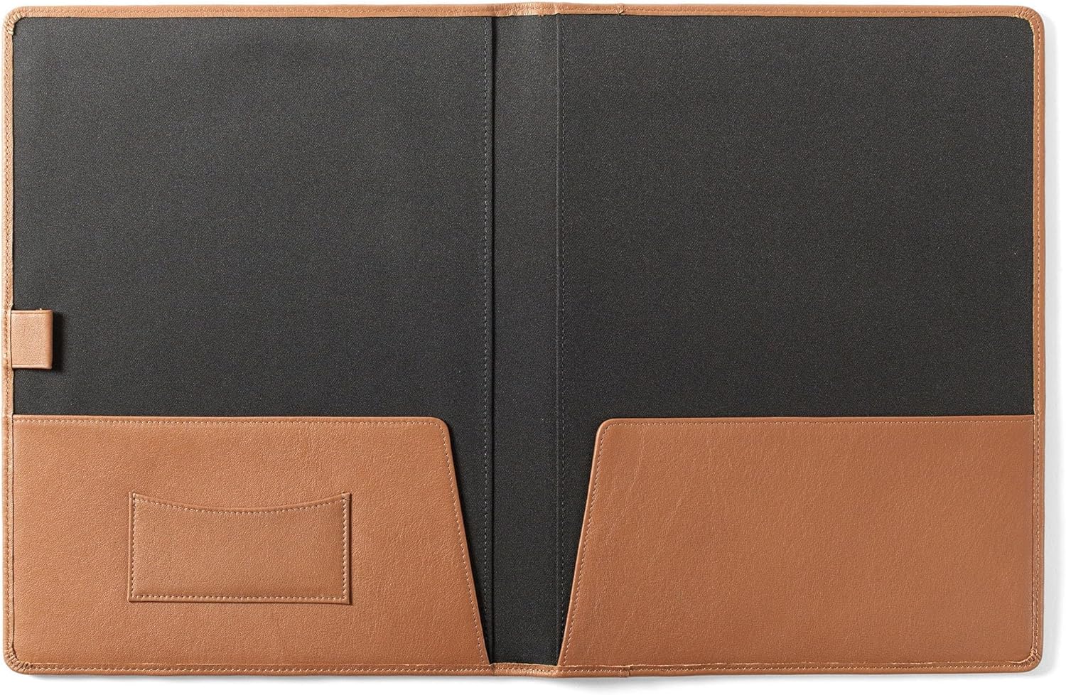 Leatherology Cognac Folder with Pockets & Pen Holder
