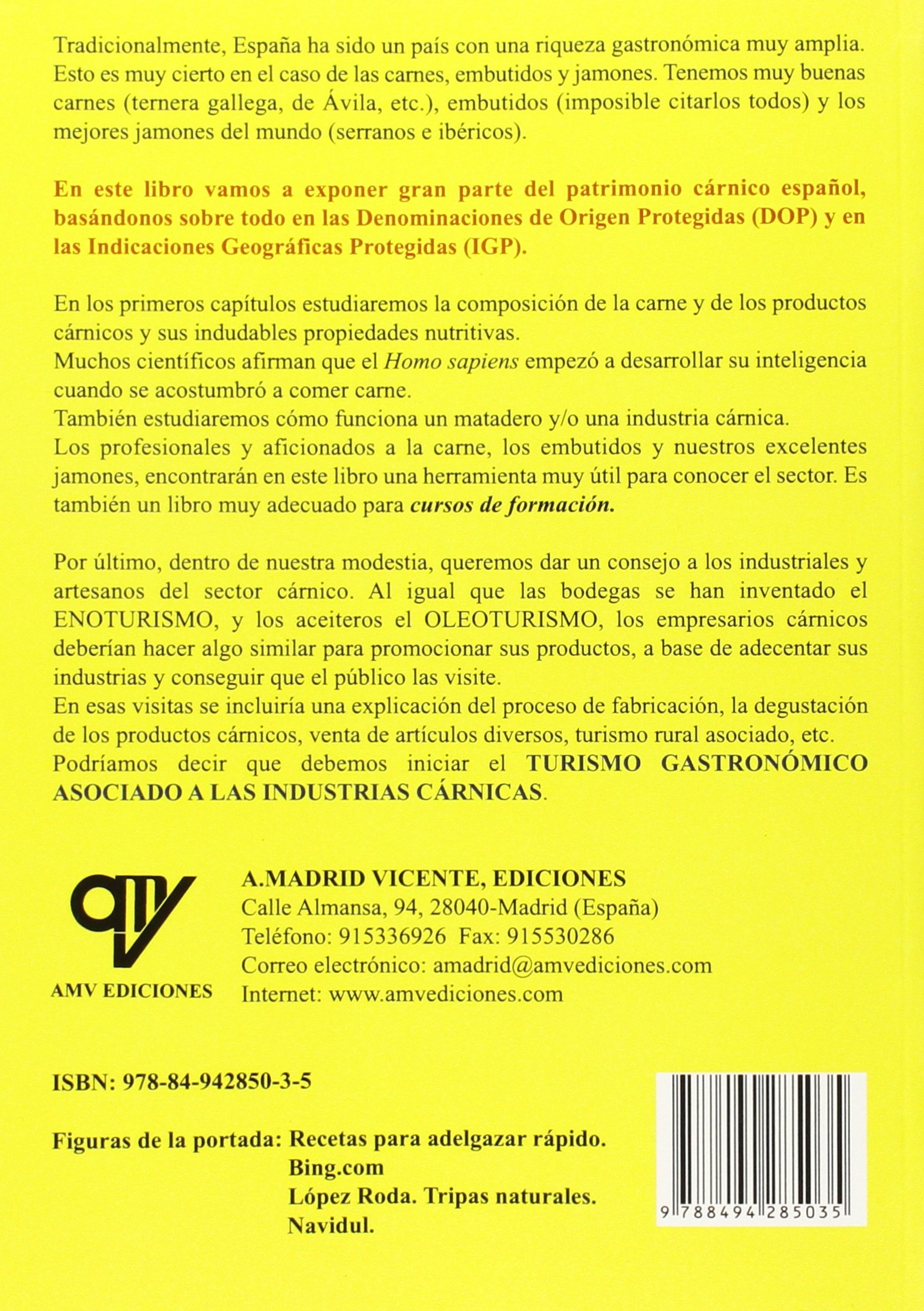 Carnes, embutidos y jamones de España (ANTONIO MADRID VICENTE)