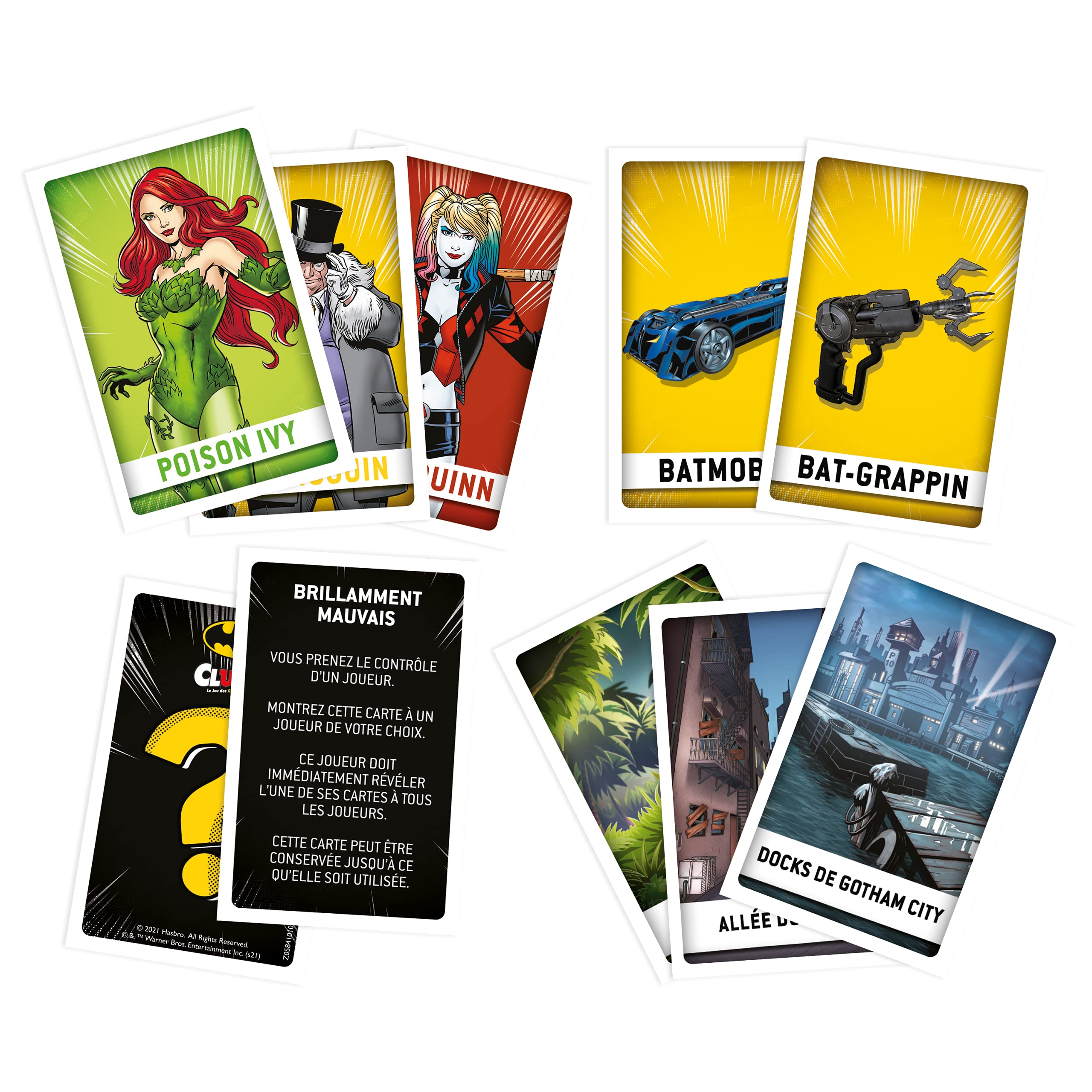 Winning Moves Cluedo Batman – Gesellschaftsspiel für die Familie für 2 bis 6 Spieler – Brettspiel ab 8 Jahren – Logikspiele – französischer Cluedo