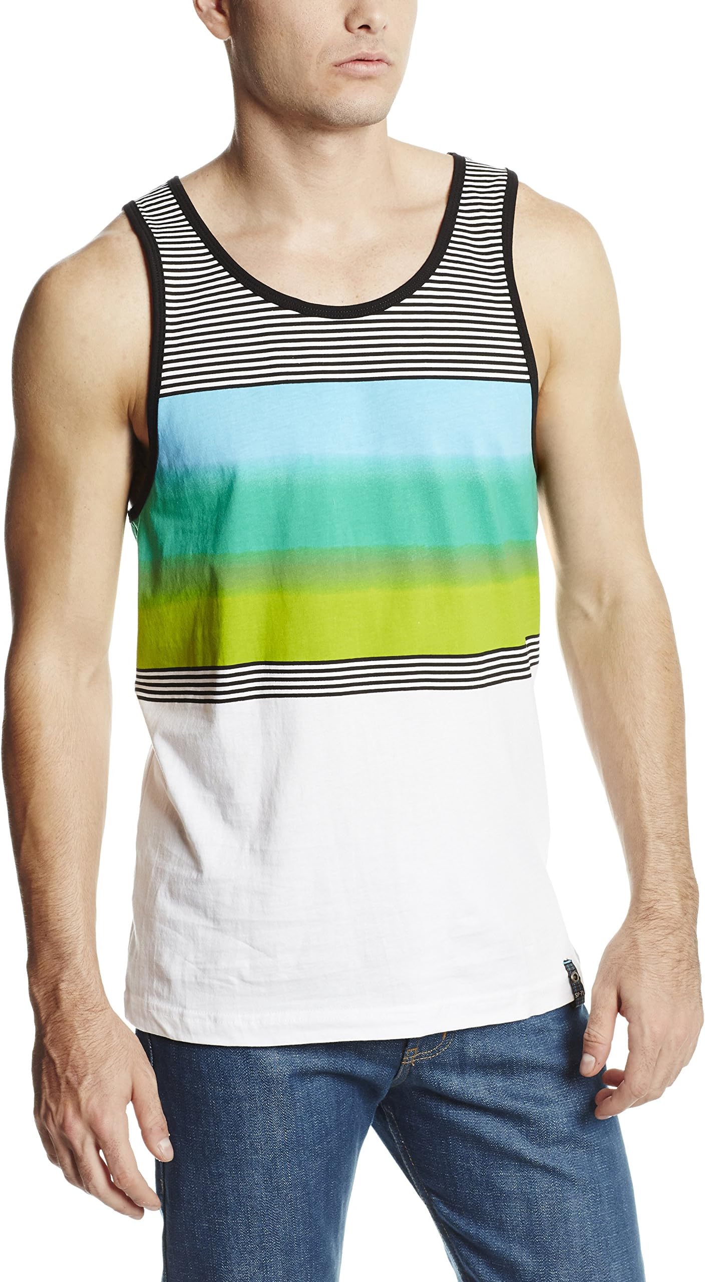 Burnside Men's Blue Seas Knit Tank