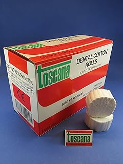 Dental Cotton Rolls Medium 3 Box / 6000 Pcs 1000 Grs TOSCANA