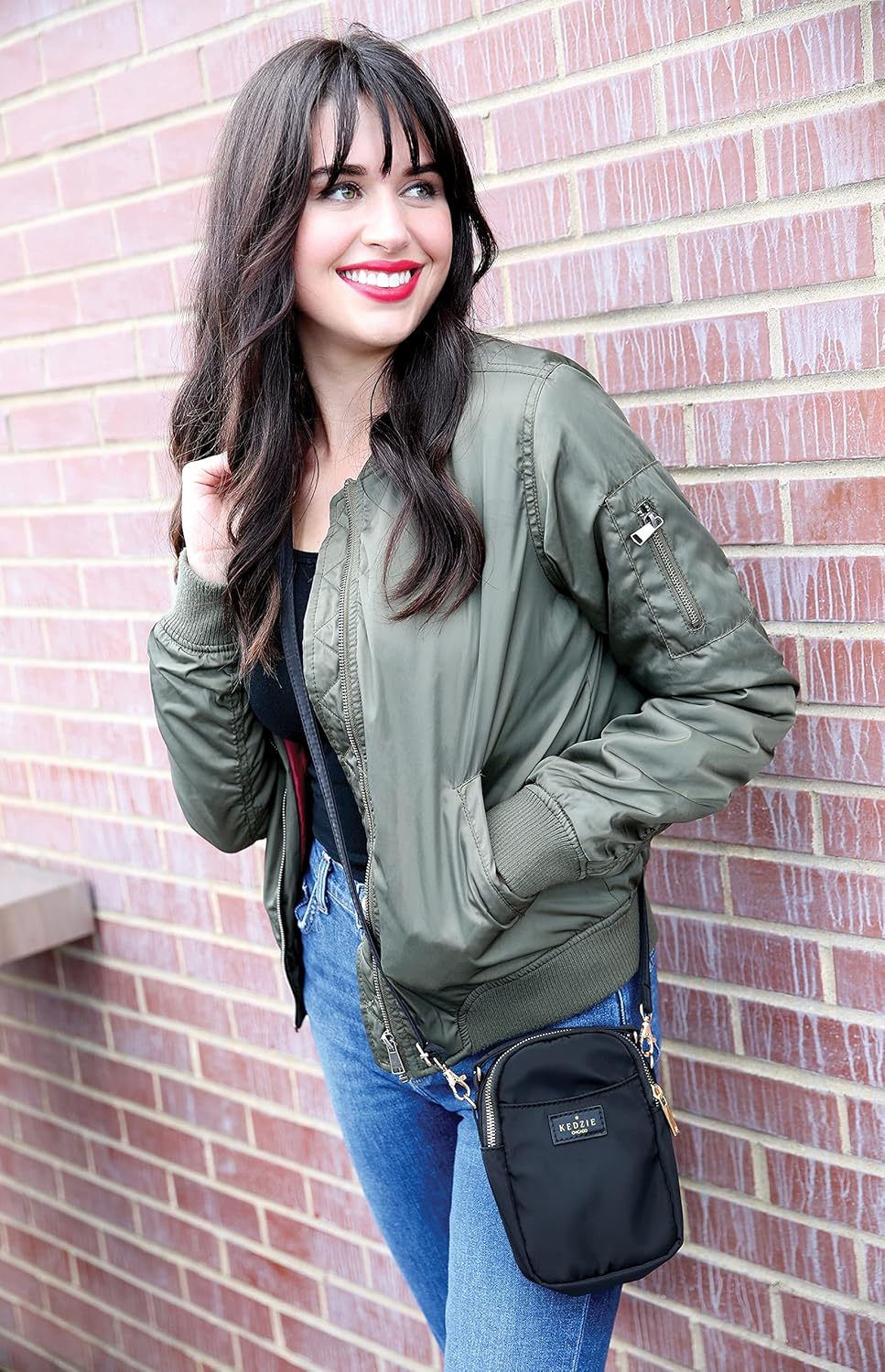 KEDZIE Crosstown Crossbody Zipper Bag with Adjustable Strap | Adjustable Strap - Image 3