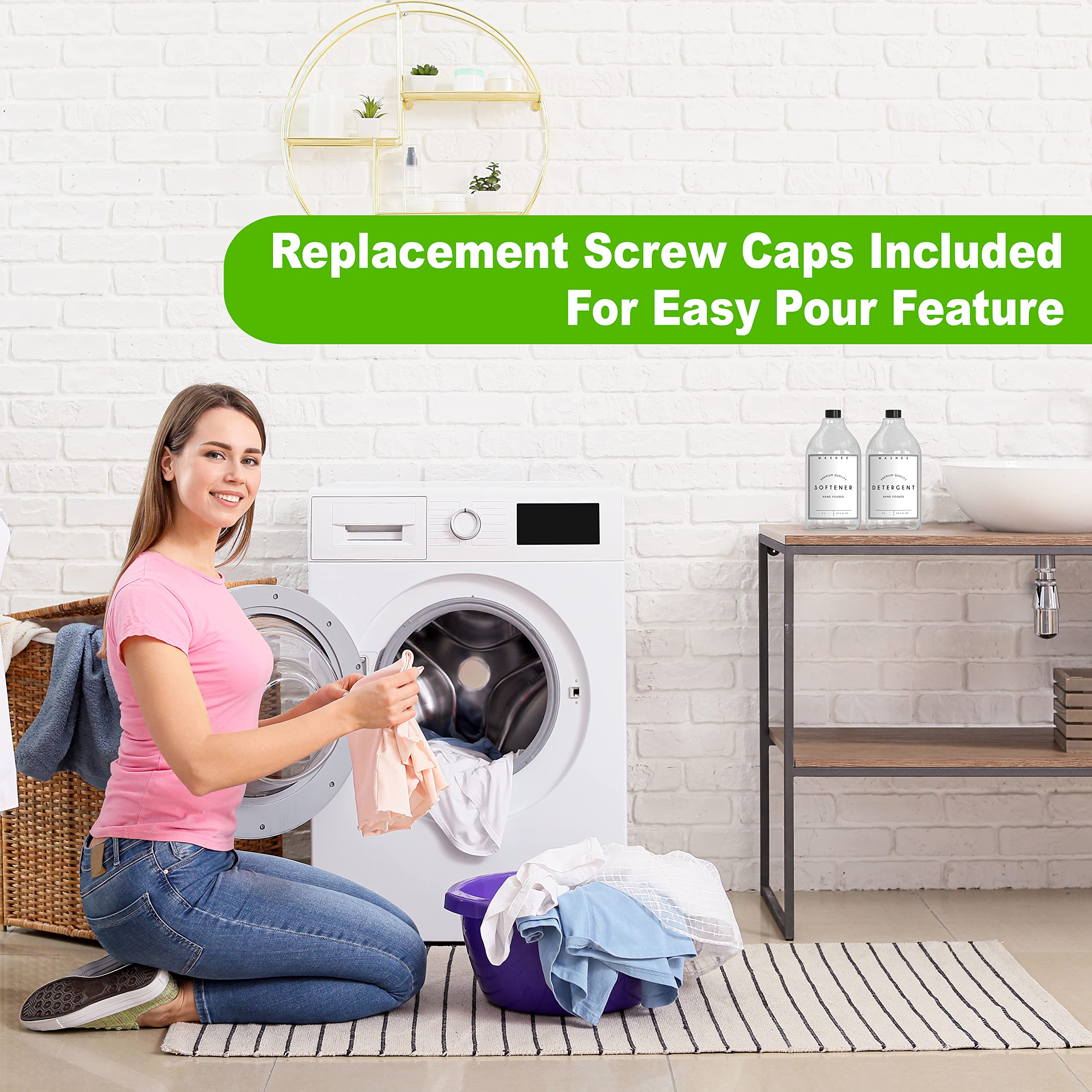 Buy WASHEE Laundry Soap Dispenser Set Large Laundry Detergent