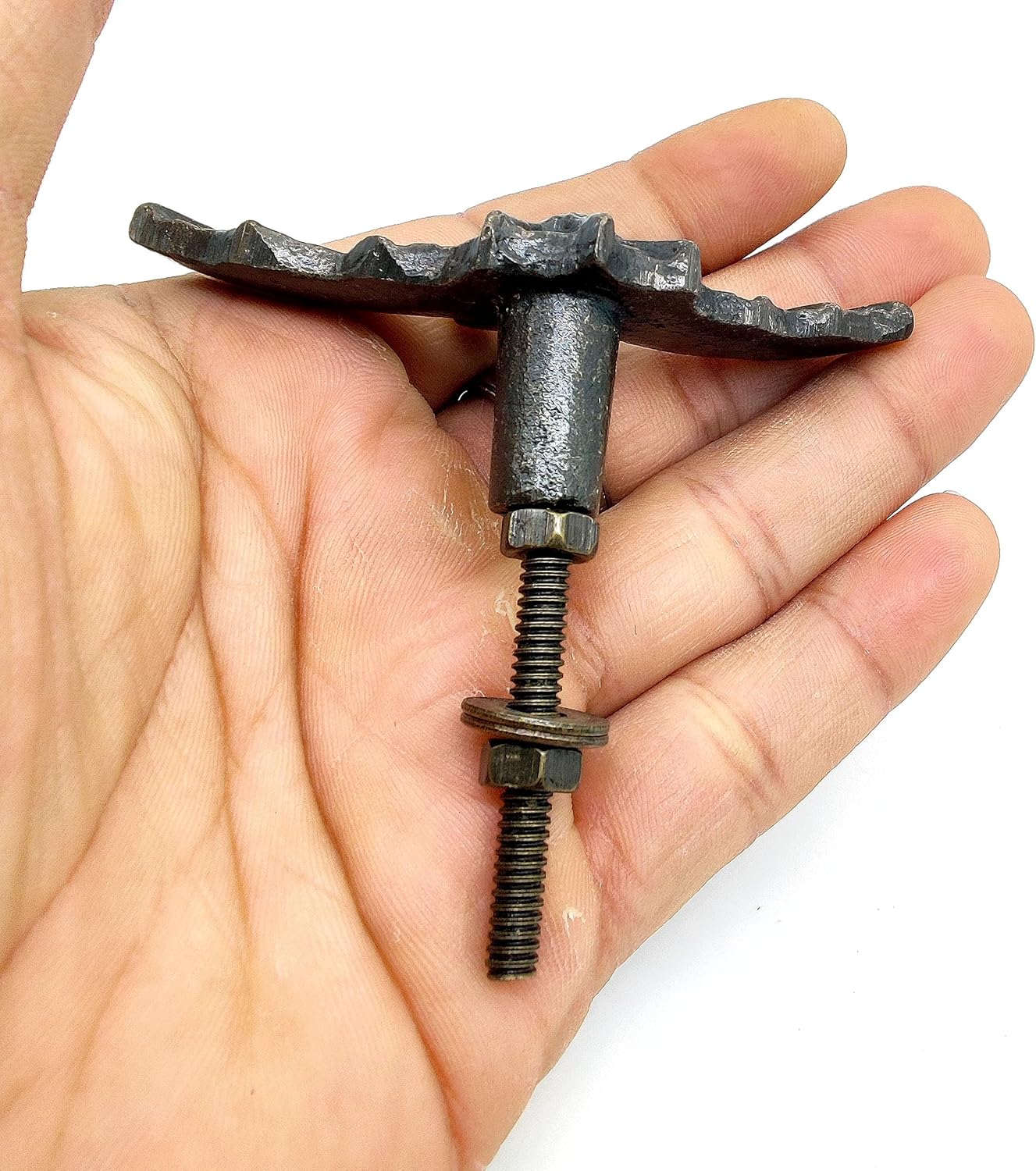 5MOONSUN5's Bat Cabinet Cast Iron Knobs 2 Pack - Decor Knobs for Kitchen Cabinet, Drawer Pull, French Vintage Verdigris Shabby Chic Dresser and Cupboard Handle