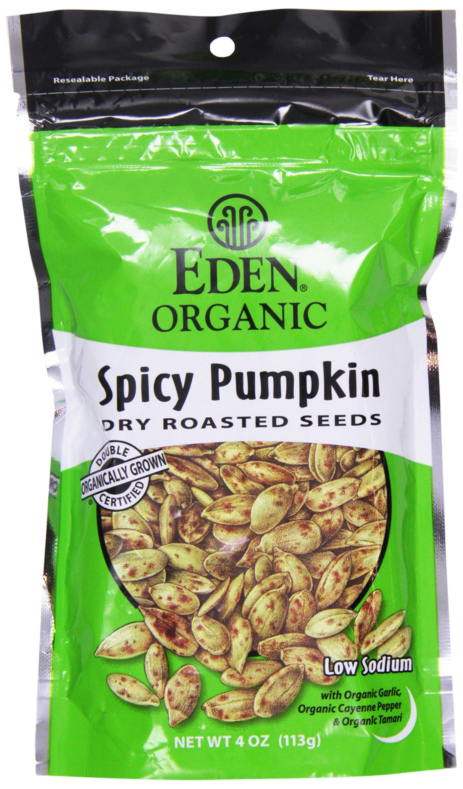 Eden Foods Organic Spicy Pumpkin Seeds Snack, 4 OZ