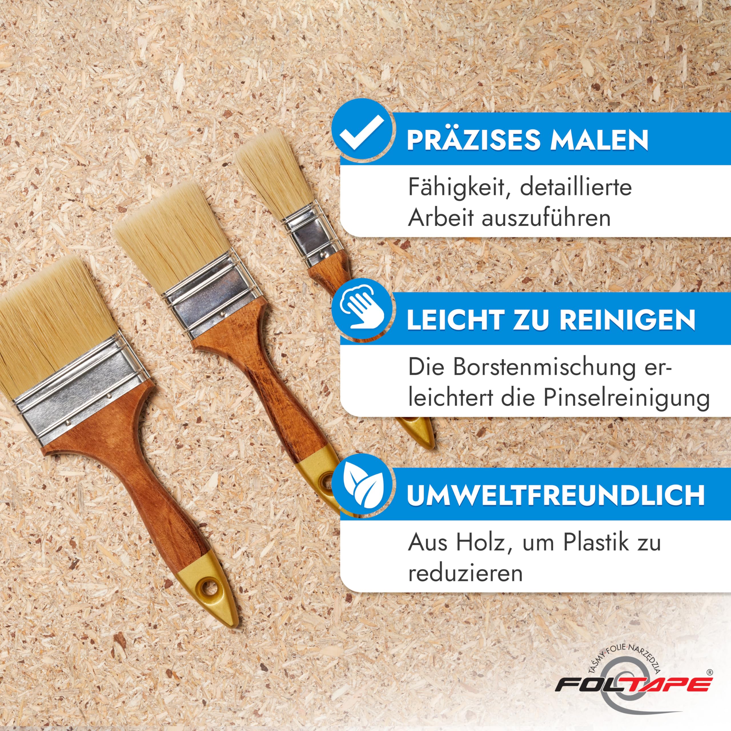 KiKiHong 35 Stück Profi Malerpinsel Set - Holzgriff, Nylonborsten Für Öl & Acryl