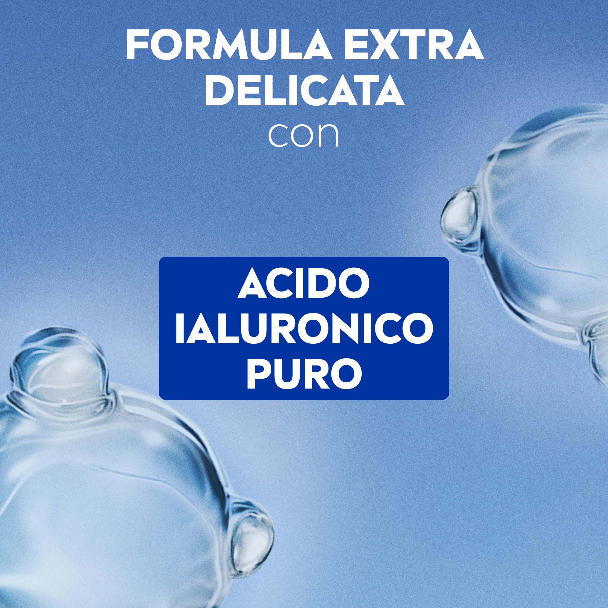 NIVEA Struccante Occhi Extra Delicato 6 x 125 ml, Struccante bifasico per trucco e mascara, Olio struccante con Acido Ialuronico Puro, Non irrita, Senza profumo, Per occhi sensibili