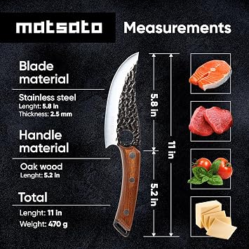 Matsato 2 x Chef Knife - Perfect Kitchen Knife with Premium Leather Sheath