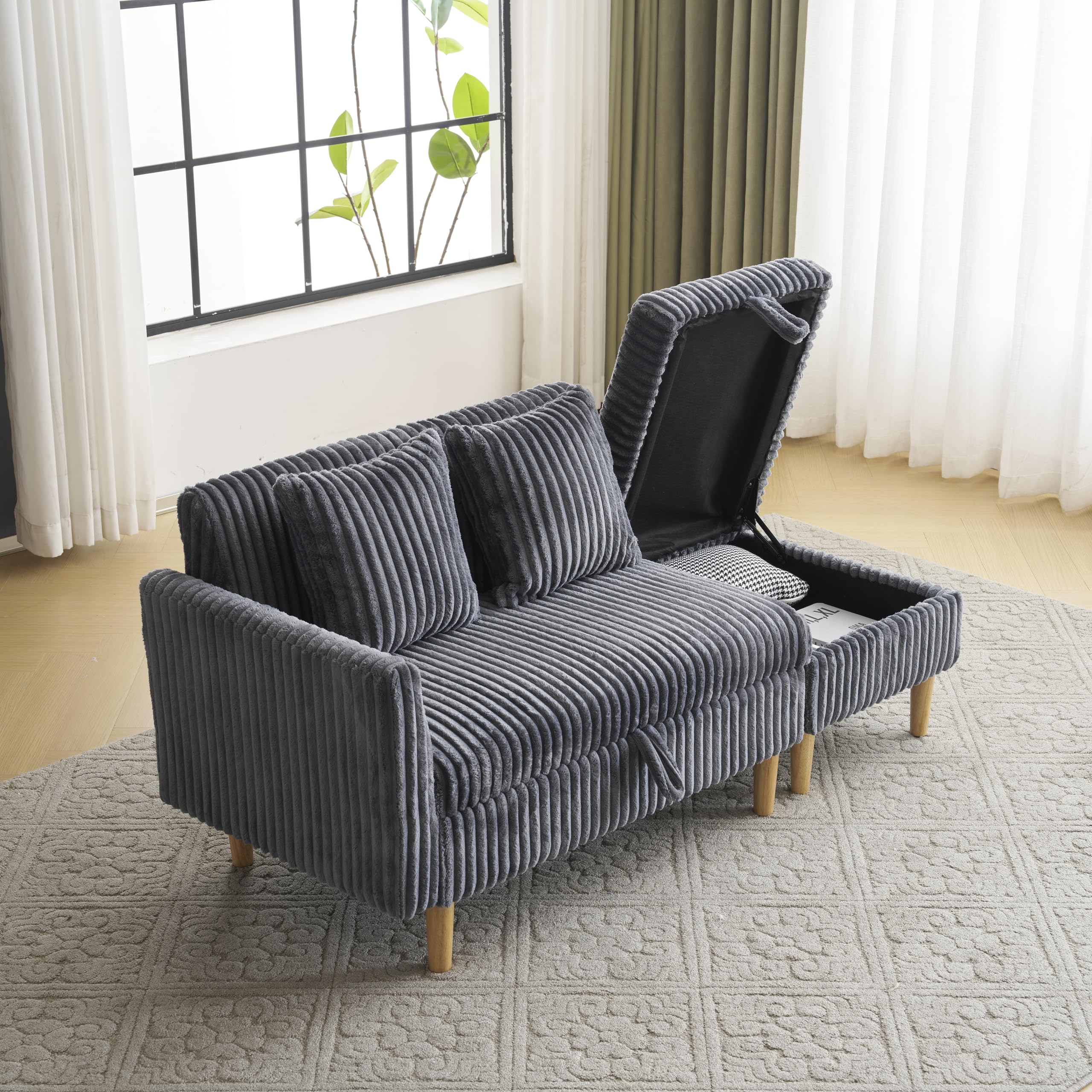 Amazon｜オーエスジェイ(OSJ) ソファ ソファー 2人掛け 収納付き  