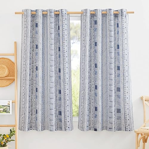 StangH Cortinas traslĂşcidas color azul marino, cortinas de lino semitraslĂşcidas para casa de campo, cortinas impresas para decoraciĂłn del hogar, StangH Cortinas traslĂşcidas color azul marino, cortinas de lino semitraslĂşcidas para casa de campo, cortinas impresas para decoraciĂłn del hogar,