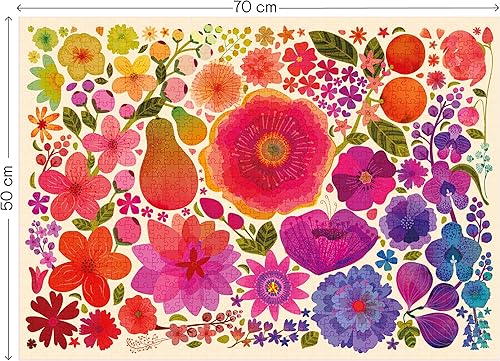 Miniatura 2 de Elena Essex Rompecabezas de 1000 piezas para adultos, flores en flor, rompecabezas para adultos, de 1000 piezas, coloridos rompecabezas florales con