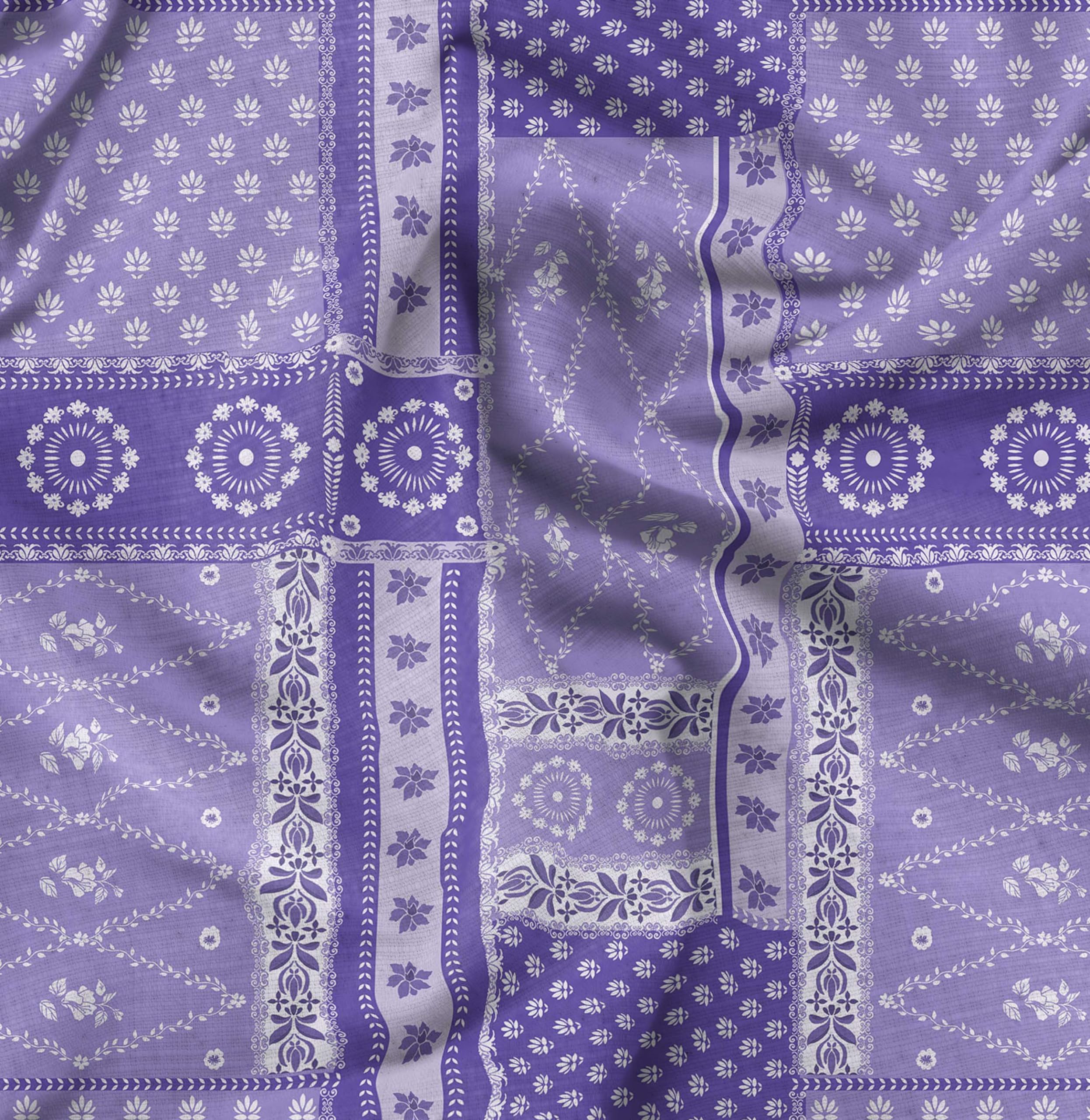 Soimoi Unstitched Crepe Fabric, 1 Yard - 42