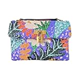 Brixton Sequin Small Crossbody Bag Purple Multi