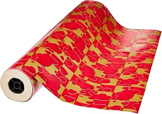 Papel Presente, V.M.P. 204.51.235, Vermelho, 60 cm, 1 Bobina com 100 metros