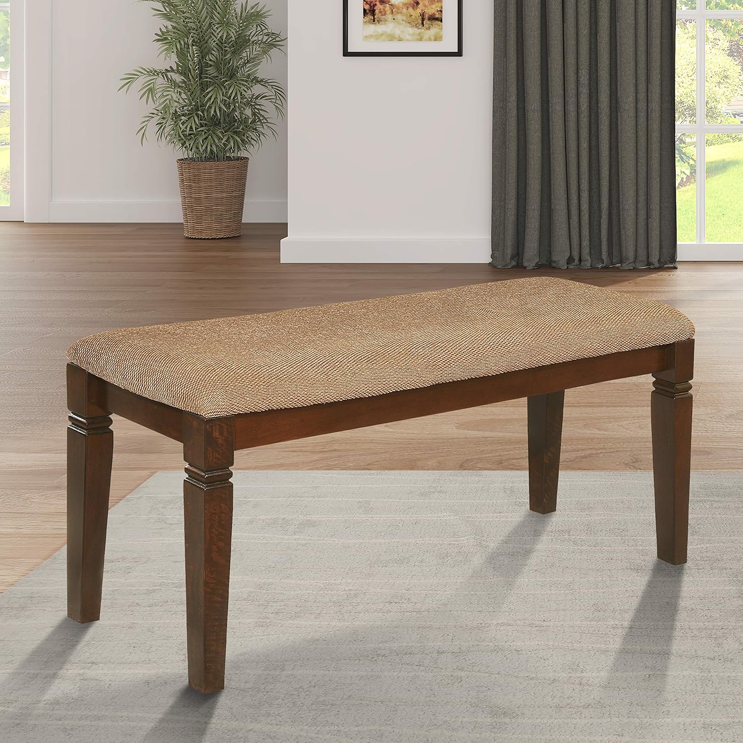 Lexicon Aptos Dining Bench, Espresso Table Benches