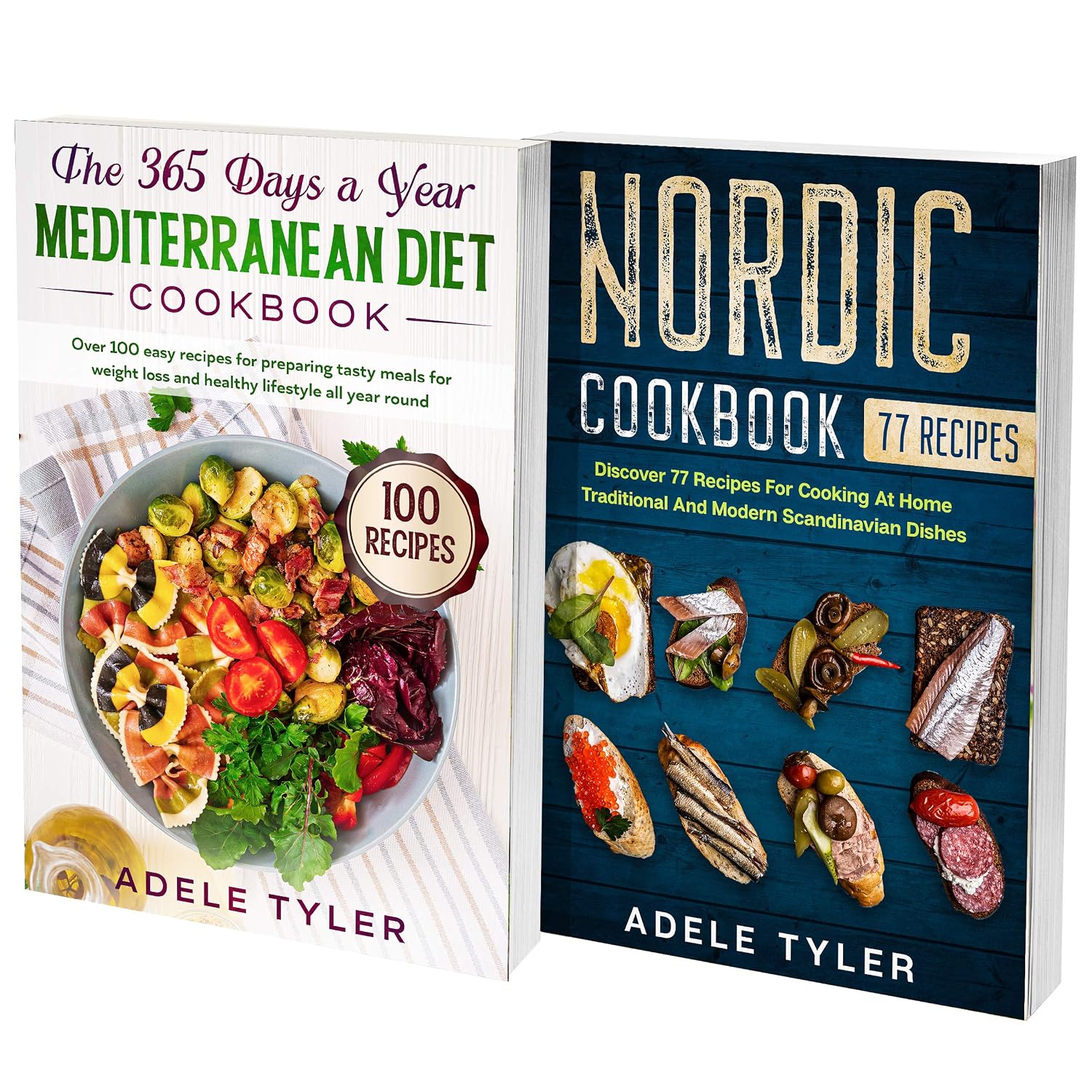Mediterranean And Scandinavian Cookbook: 2 Books In 1: Learn How To Prepare Homemade Recipes From Nordic And Mediterranean Cuisines