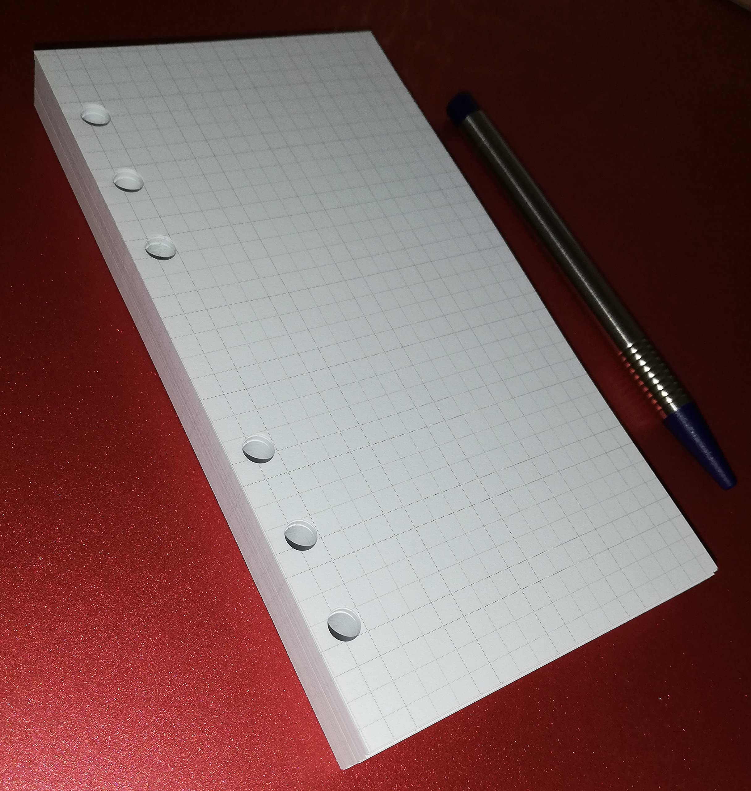 Blocco Note A5 Ricaricabile - 270 Fogli A Righe Con Fori Per Quaderni, Diari E Sketchbook - Foto 8