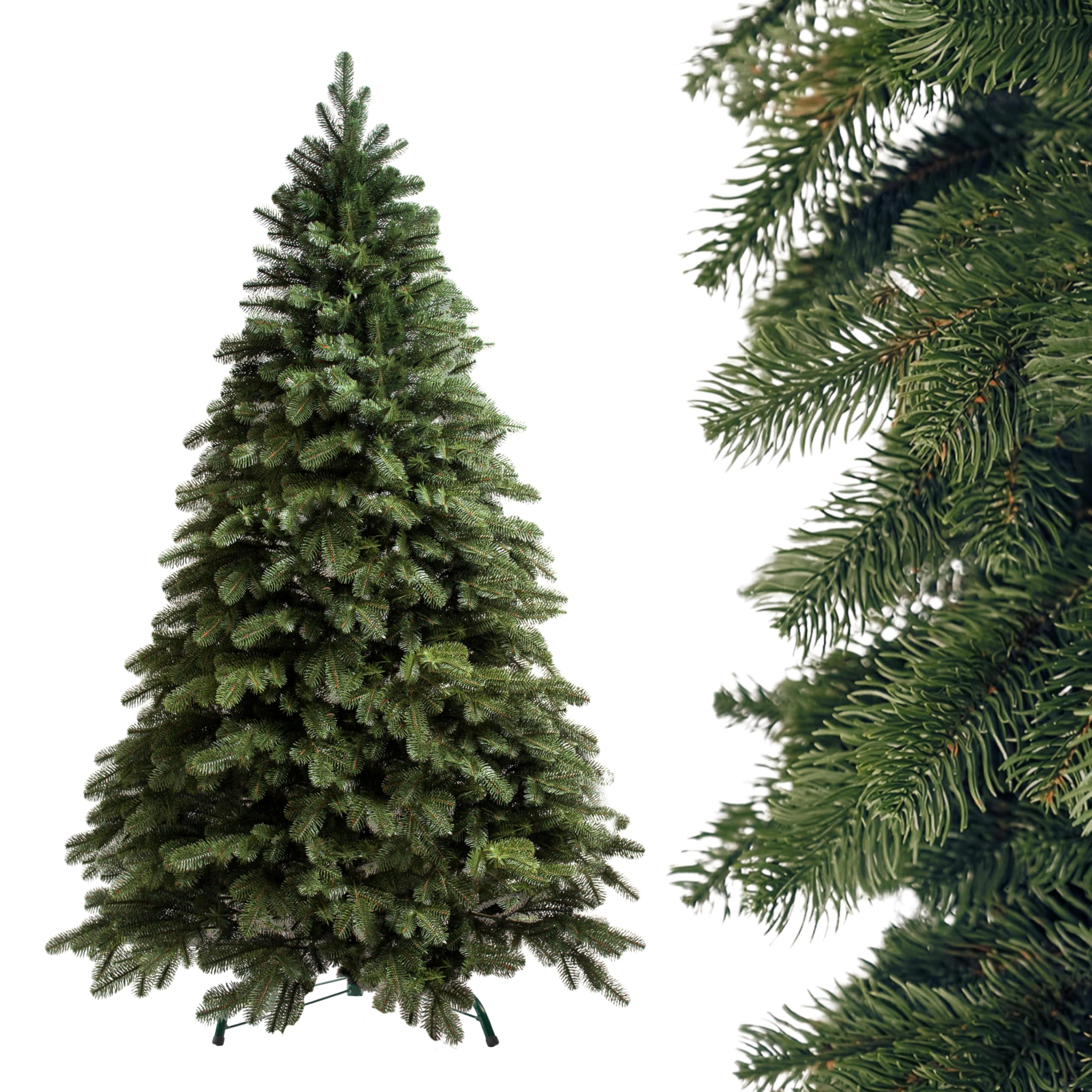Amazon.de: SMEREKA Knstlicher Weihnachtsbaum 300 cm [Spritzguss 100%  3D-Zweigen mit 6015 Spitzen, dicht] Naturgetreu, Made in EU - Nordmanntanne  Knstlich mit Metallstnder - Christbaum Christmas Tree