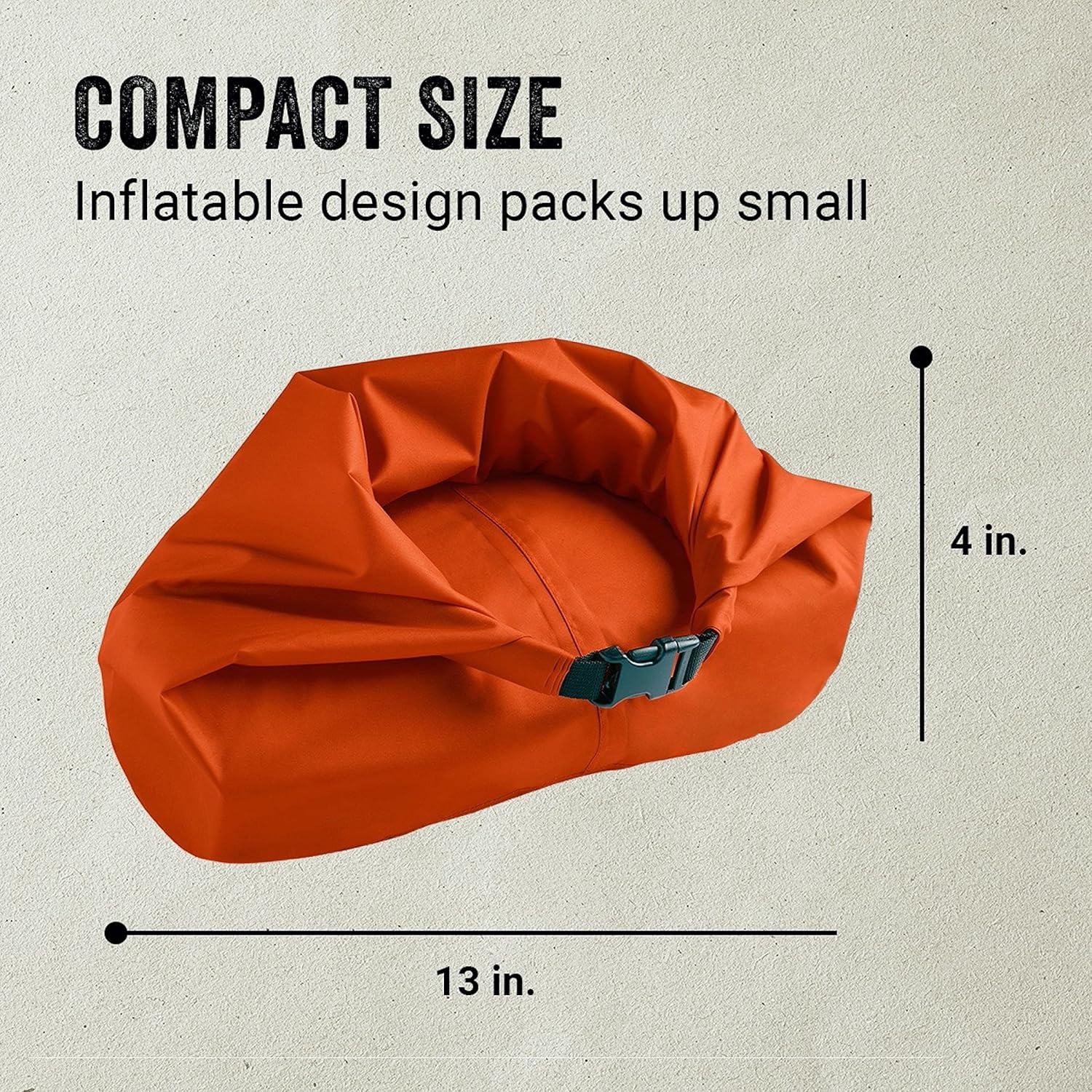 Coleman Kompact Inflatable Camp Sleeping Pad with Built-in Air Valve and Included Carry Bag, No Pump Needed, Textured Grip Bottom Keeps Pad in Place, Premium/Basic