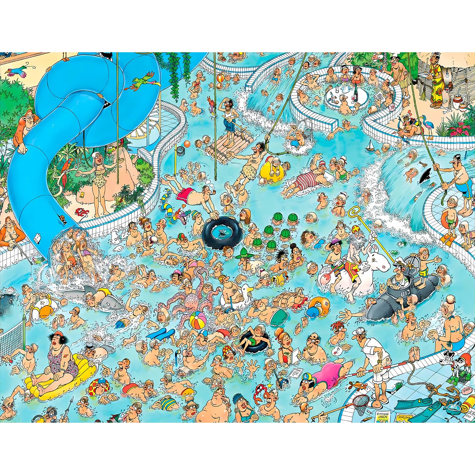 Chengqism Jigsaw Puzzles 100 Pieces for Adults Puzzle 100 Pieces Amusement Park 100 Piece Jigsaw Puzzle with Extra Large Piece for Adult Educational Games-Home Decor Puzzles for Adult Teens Seniors — image 1